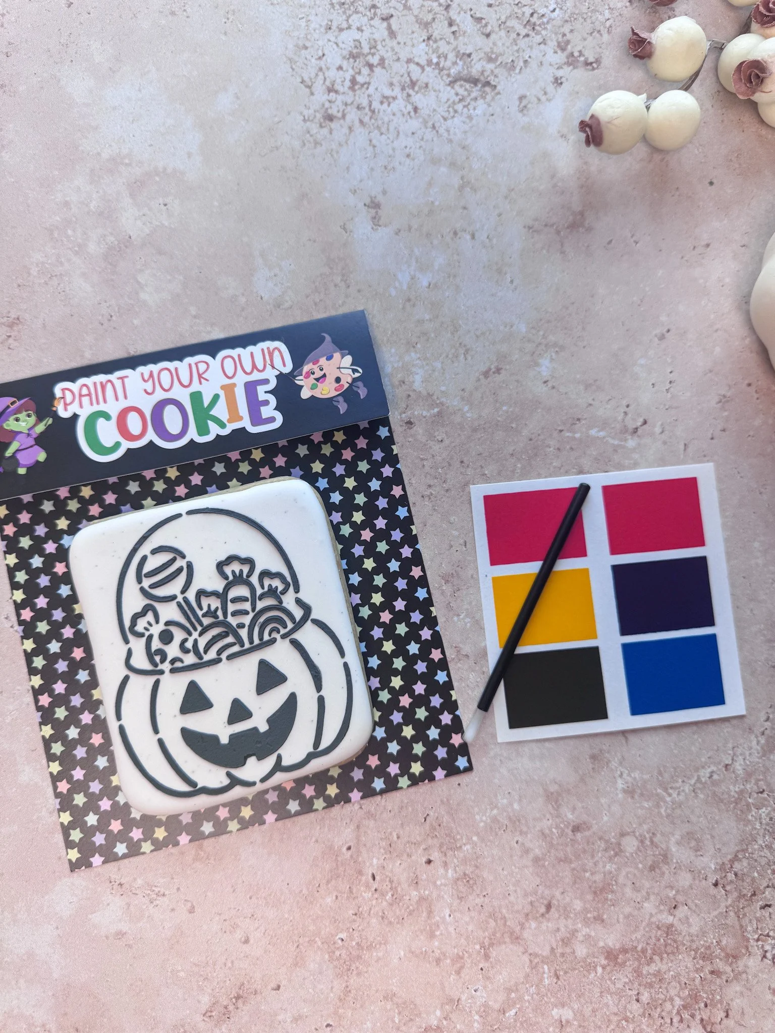 Paint Your Own Halloween Cookie