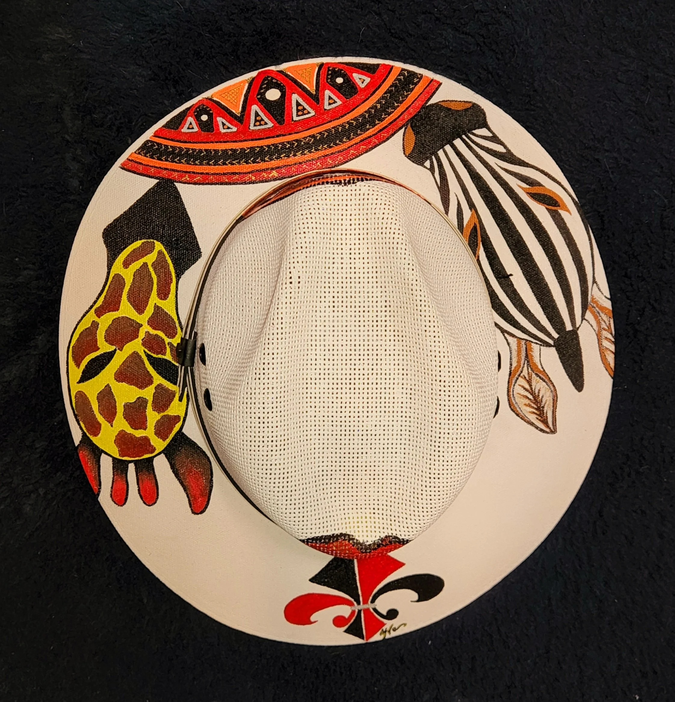 Wildlife Explorer Hand-Painted Fedora Hat (SOLD)