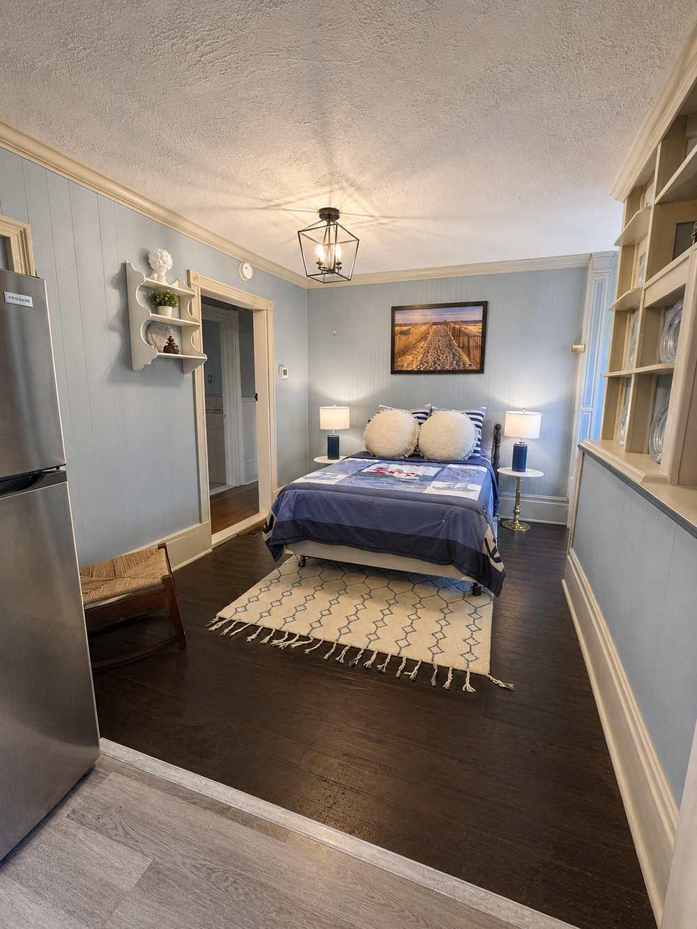 Unit 4 Bedroom 2 and entry hallway area near the bathroom and kitchenette