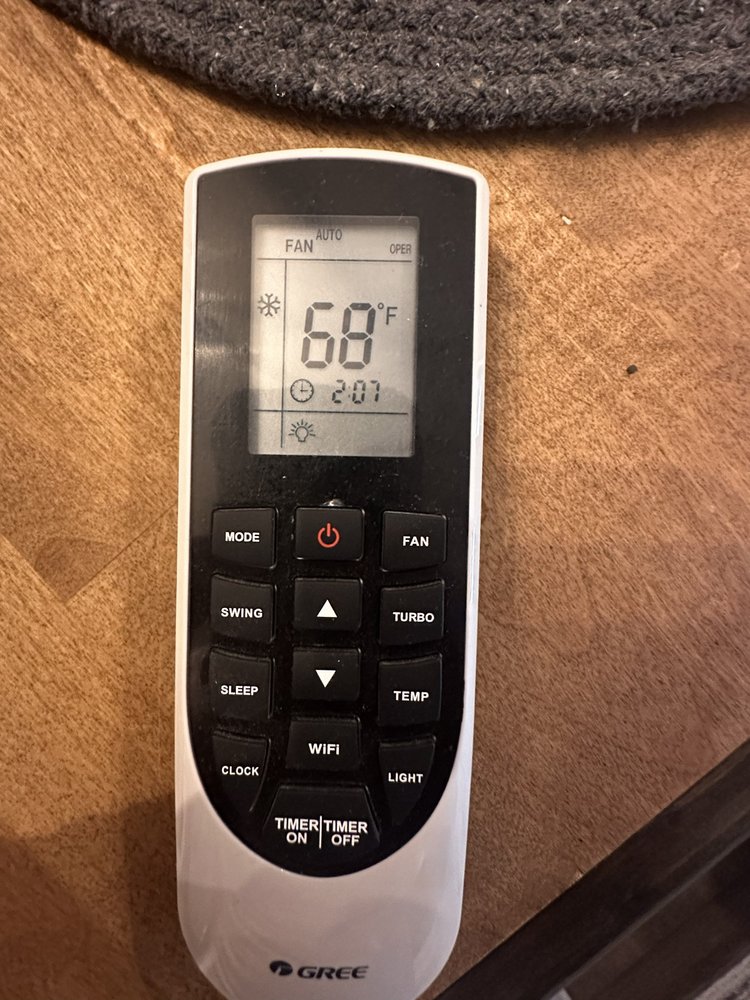 Unit 3 mini-split remote