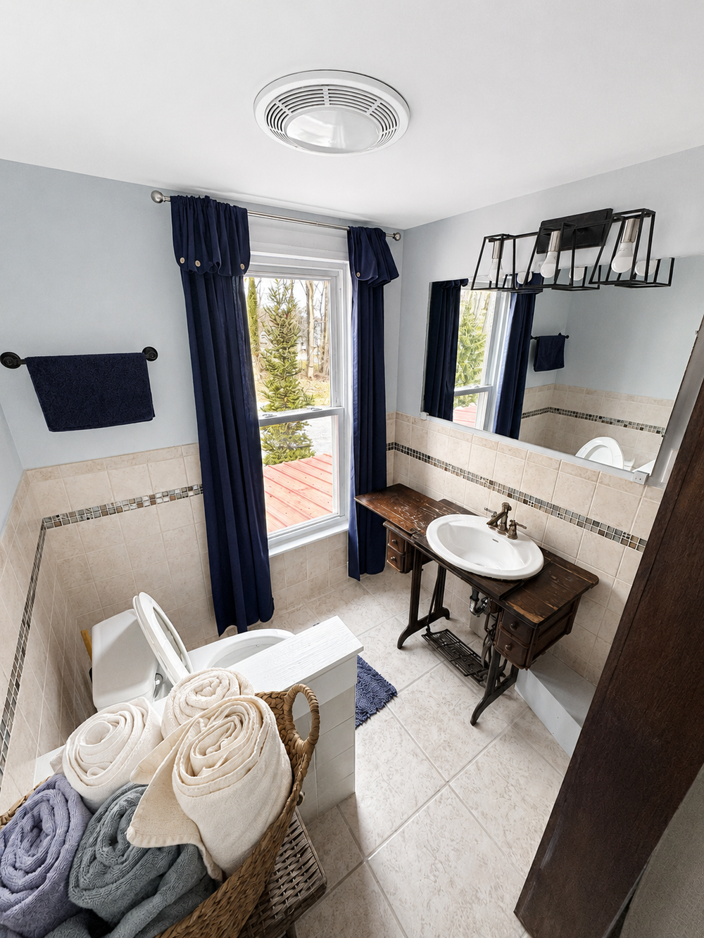 Unit 4 full bathroom sink and vanity view