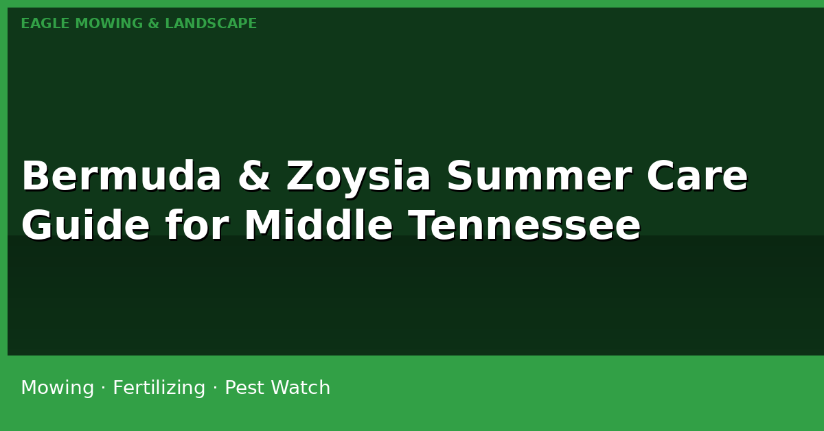 Bermuda &amp; Zoysia Lawn Care Guide for Middle Tennessee Summers