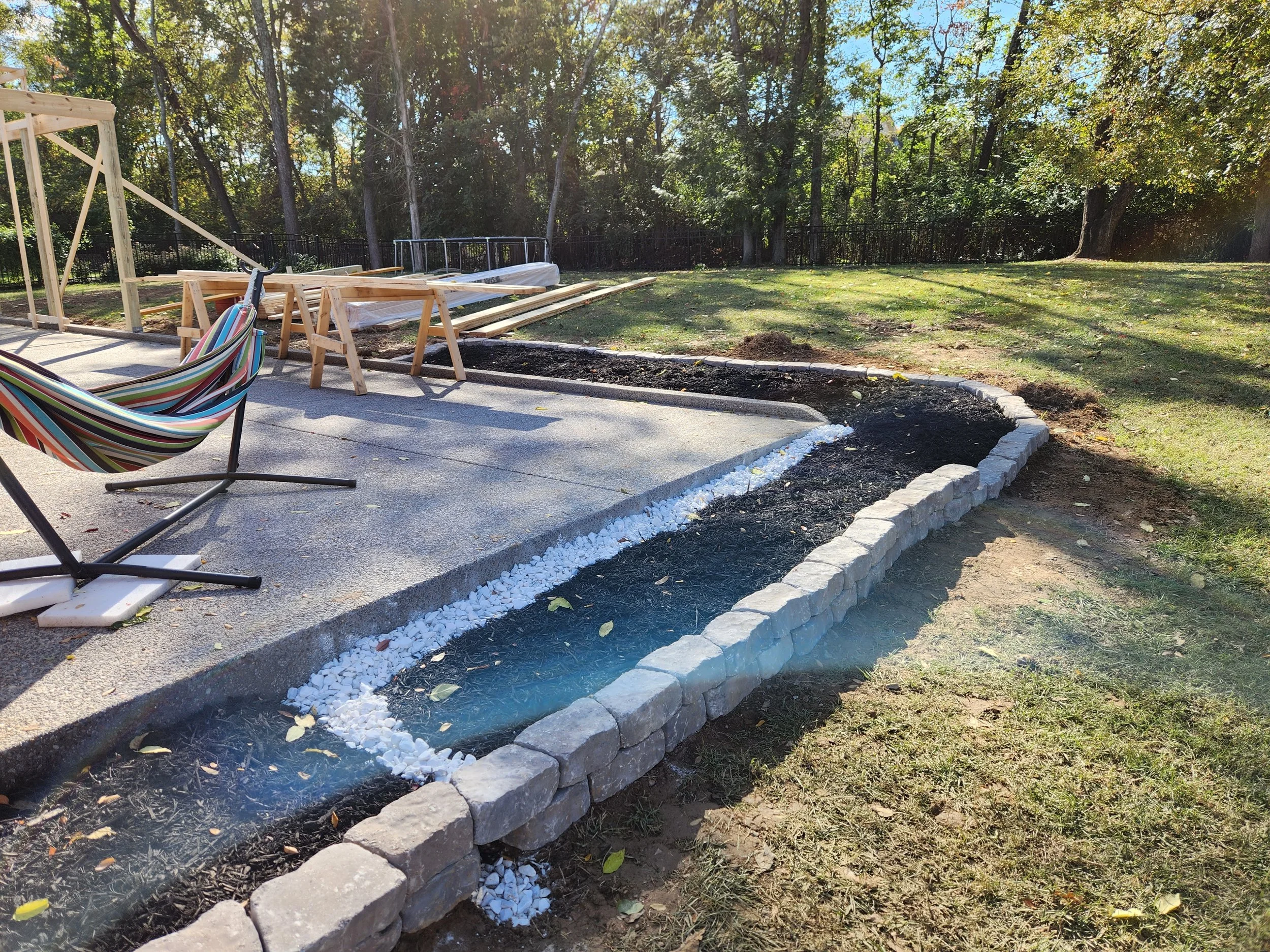 Grading & Drainage with Hardscaping