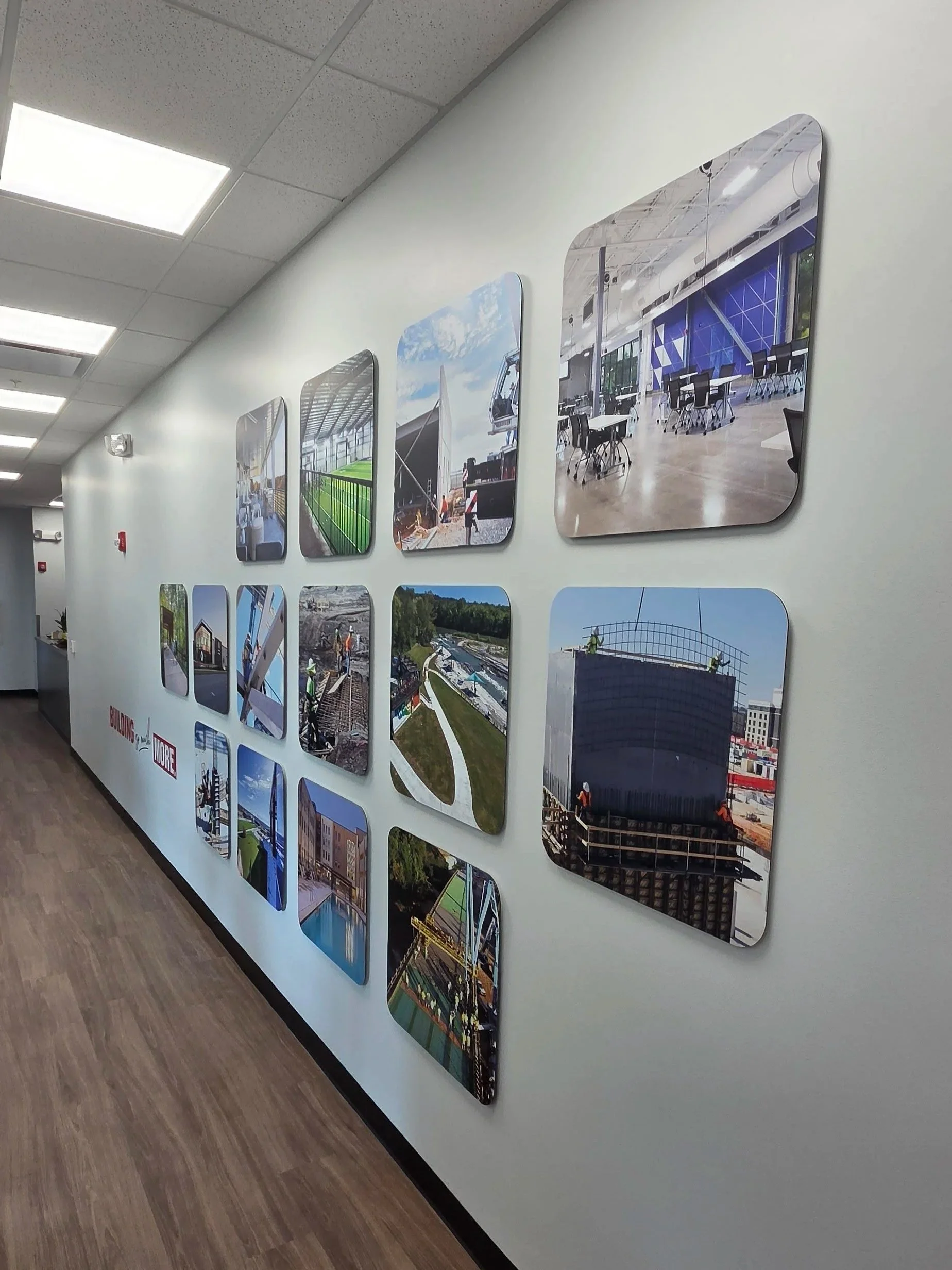 Hallway collage at Crossland - Rogers, AR