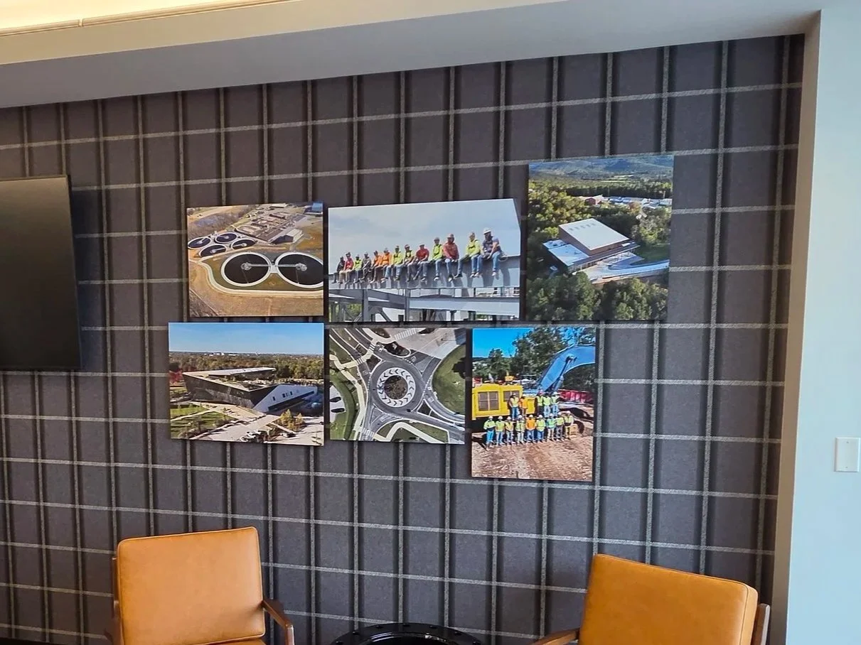 Wall collage at Crossland - Rogers, AR