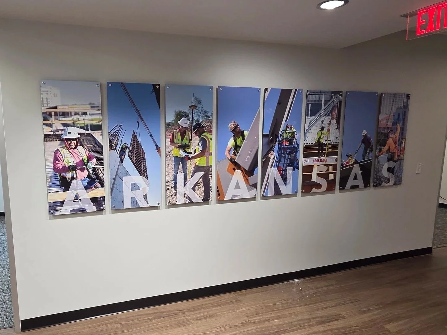 Gallery wall at Crossland - Rogers, AR