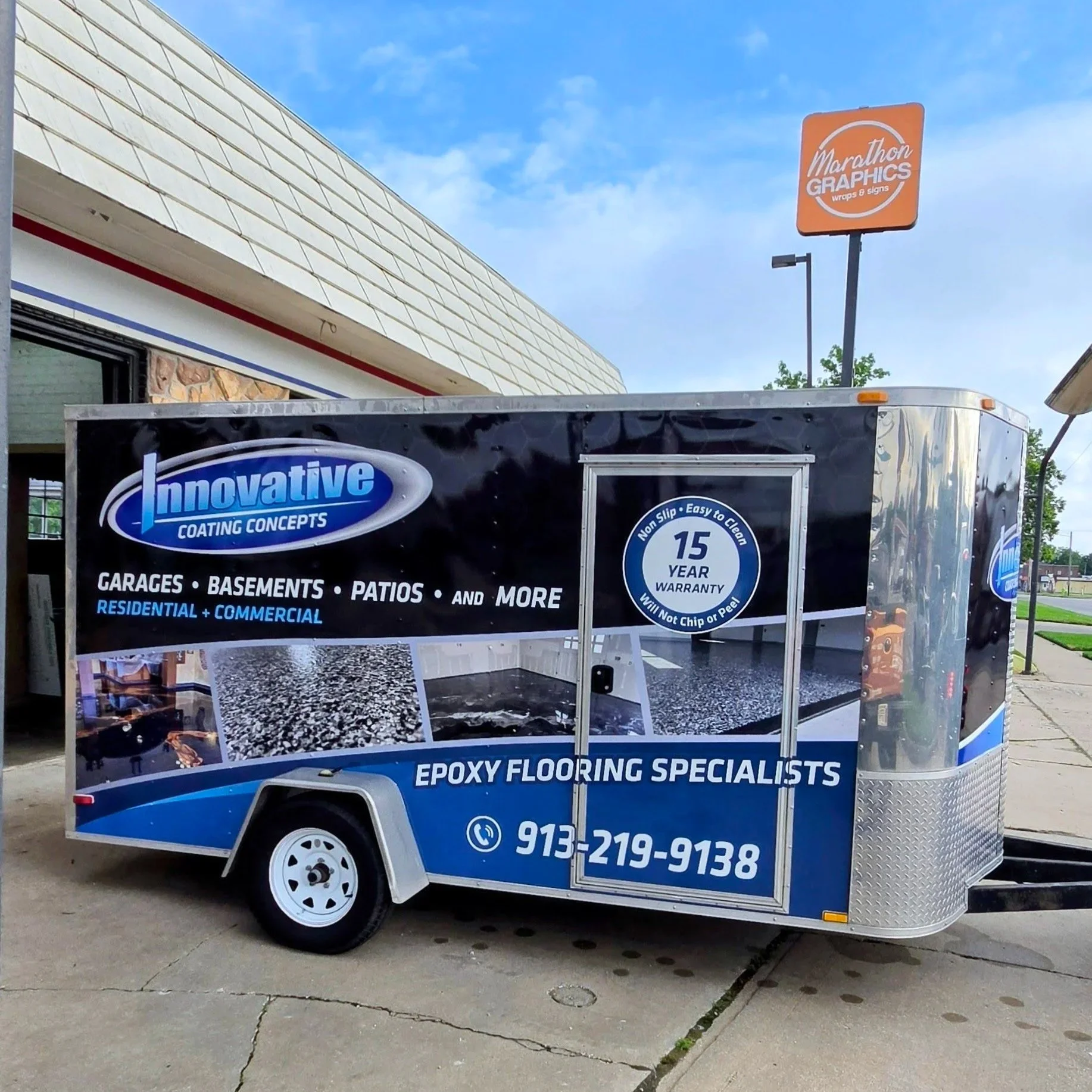 Full trailer wrap for Innovative Coating Concepts