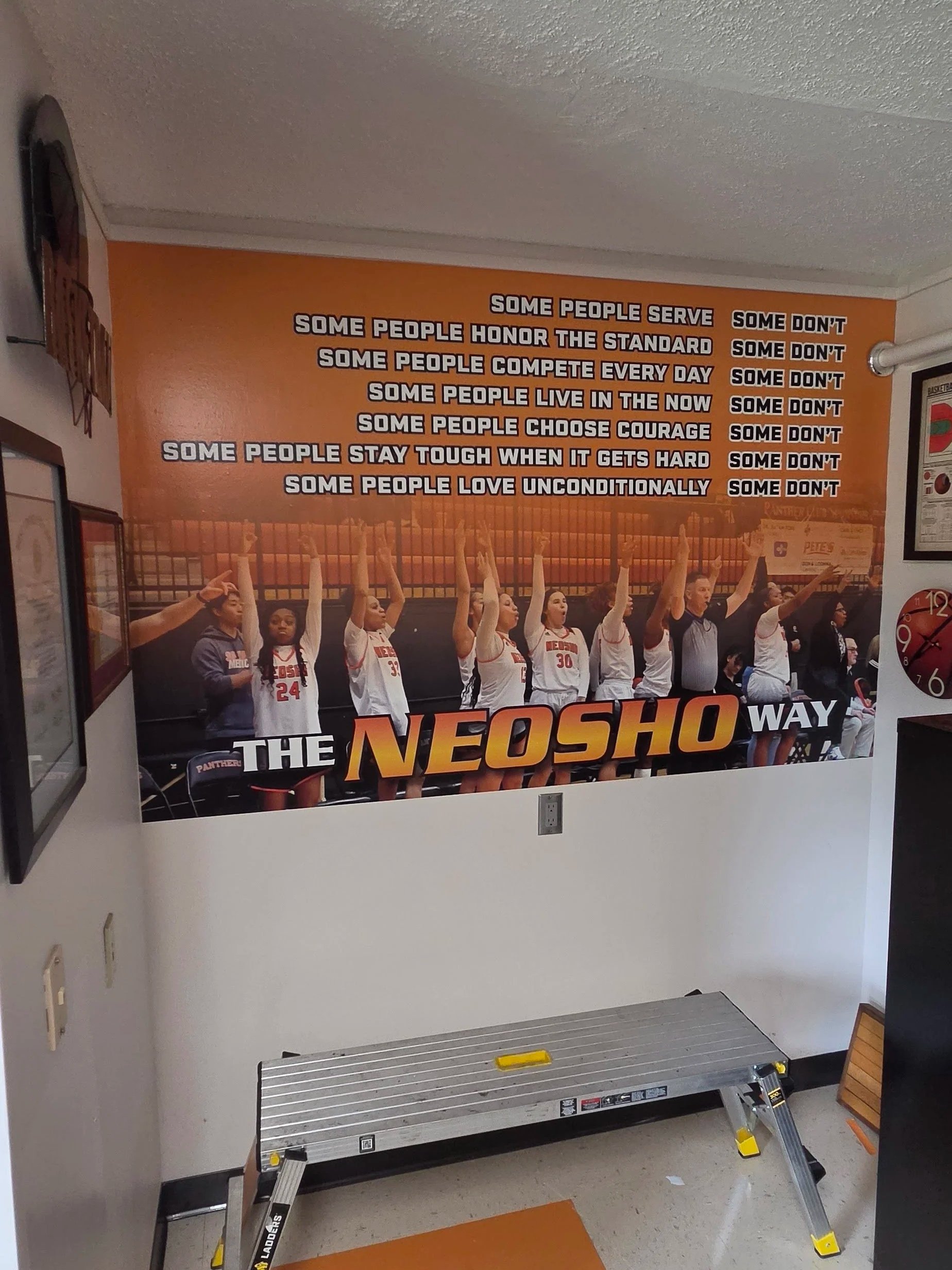 Office wall wrap at Neosho County Community College