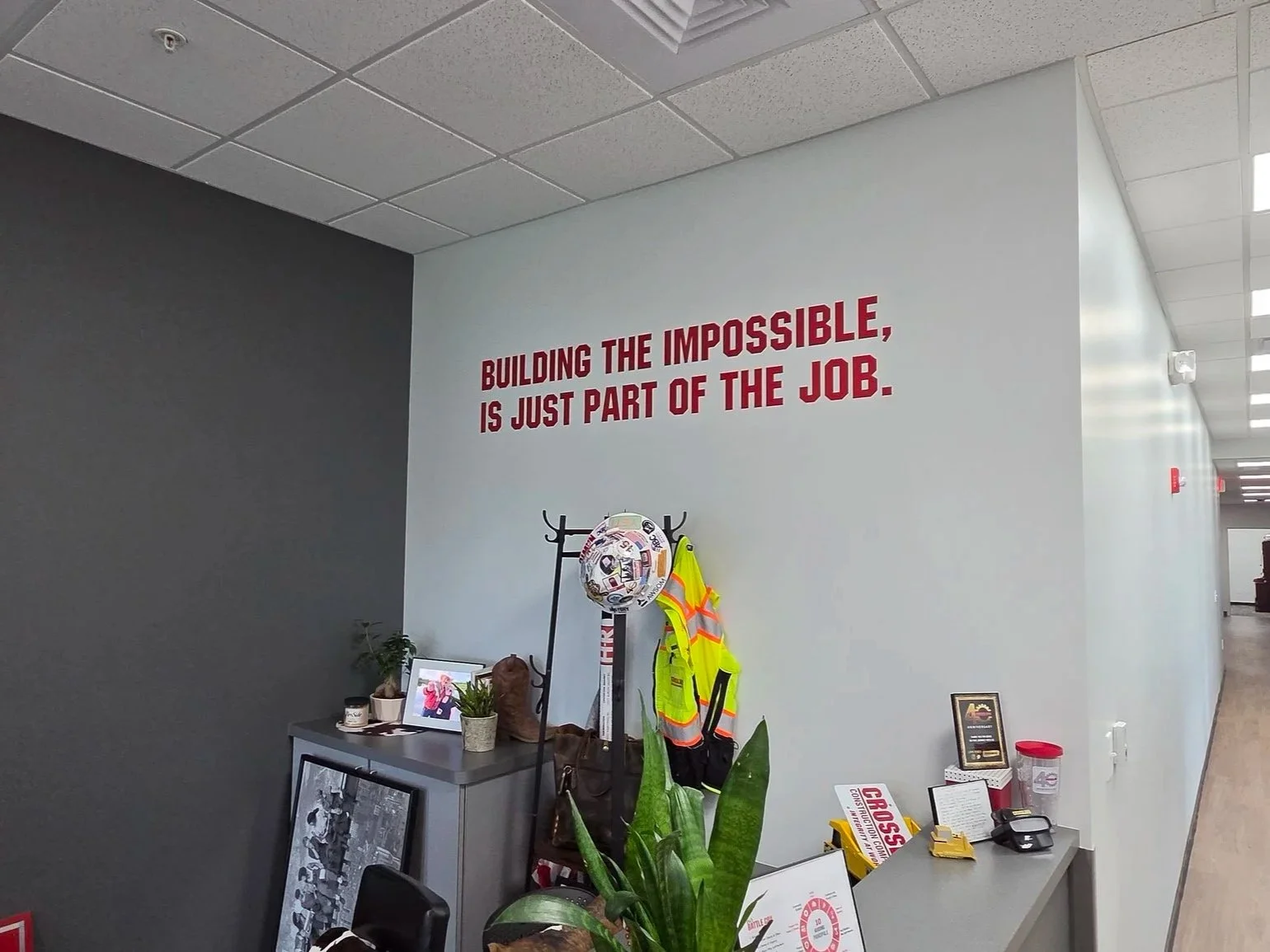 Quote wall graphic at Crossland - Rogers, AR