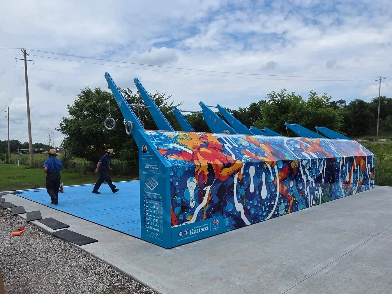Backside of equipment wrap in Fort Scott, KS