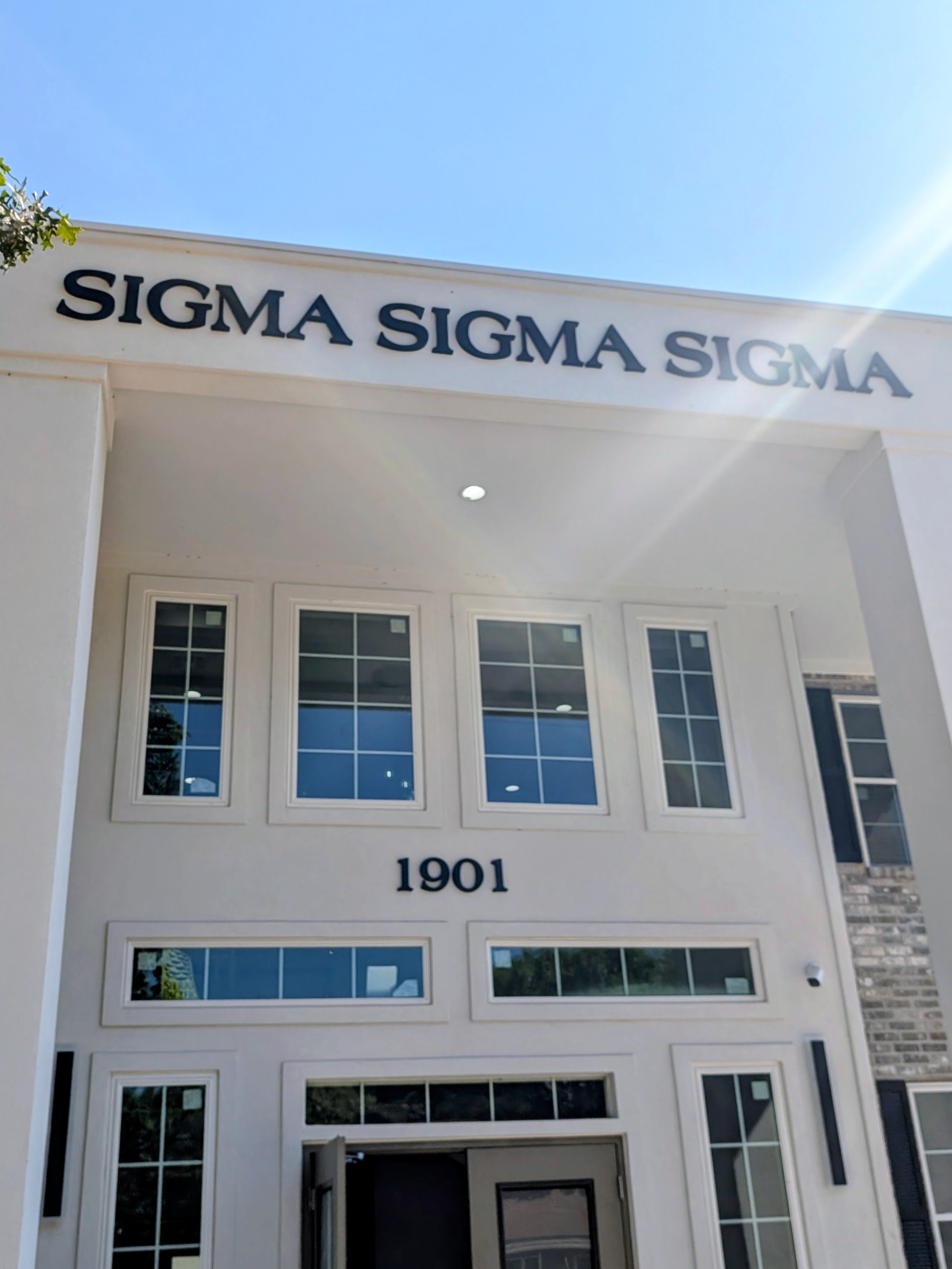 Sigma Sigma Sigma sorority sign