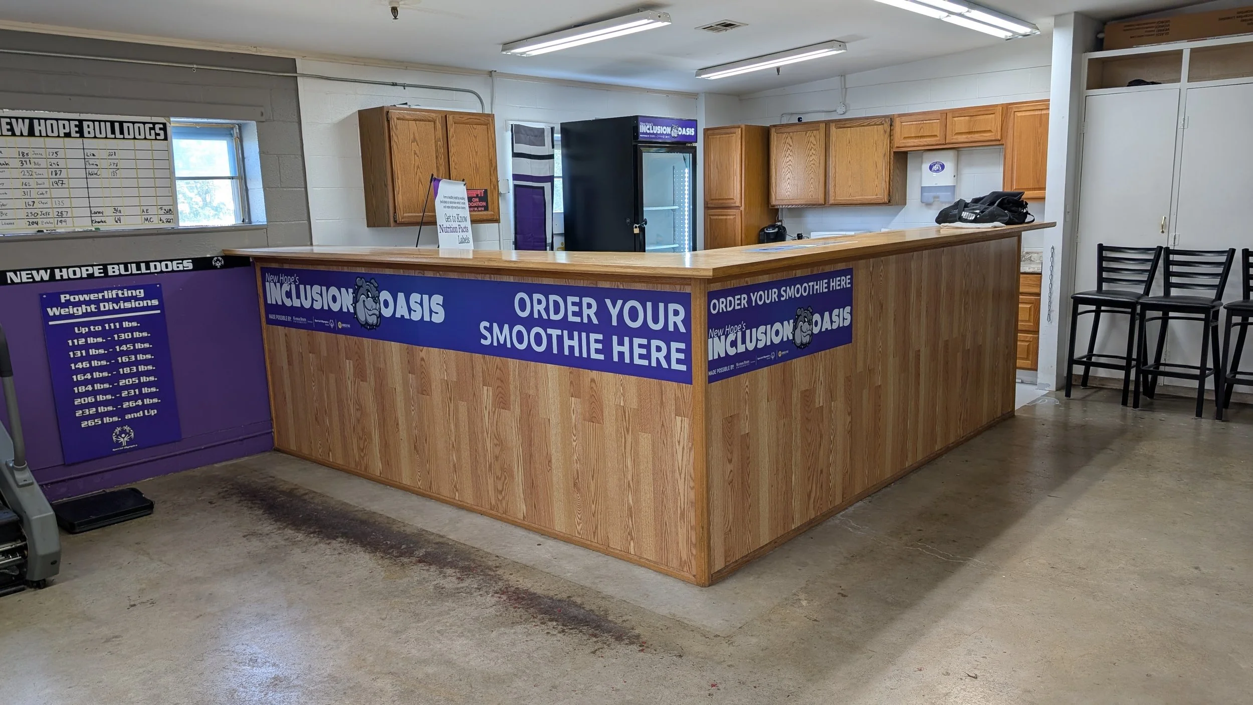 New Hopes wall and desk graphic