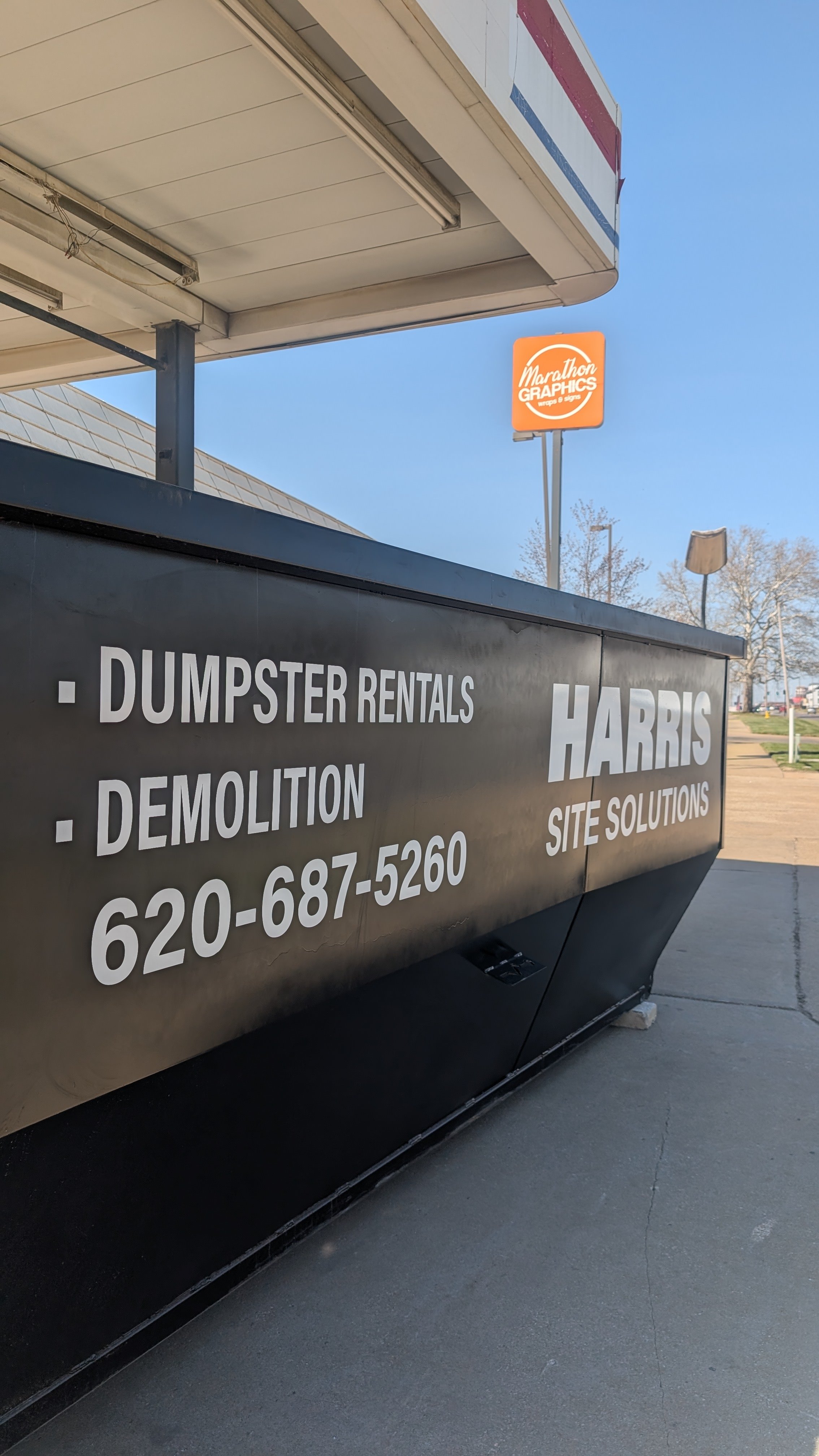 Harris Site Solutions Dump Truck logo spot graphic