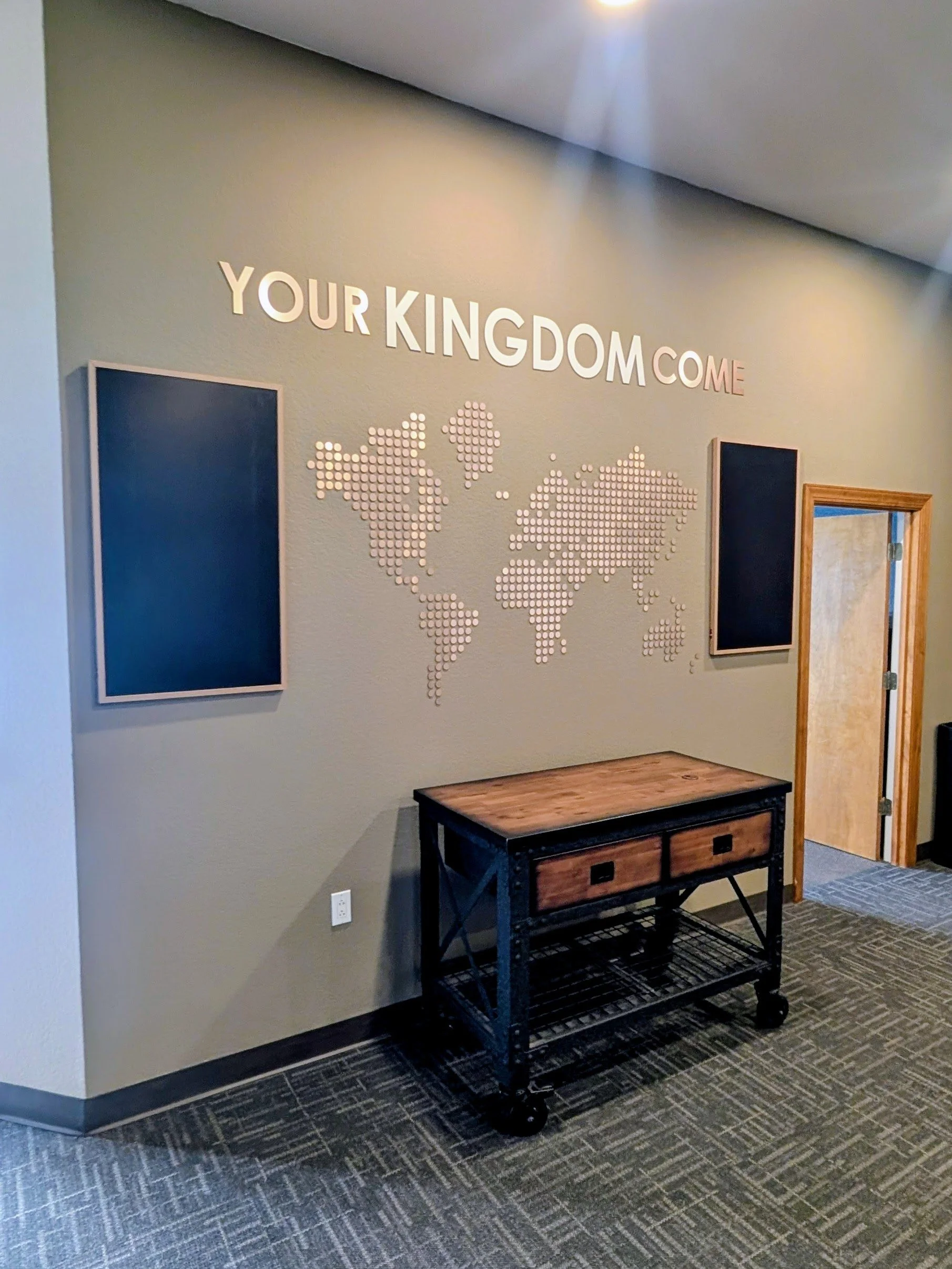 Church wall sign Your Kingdom Come