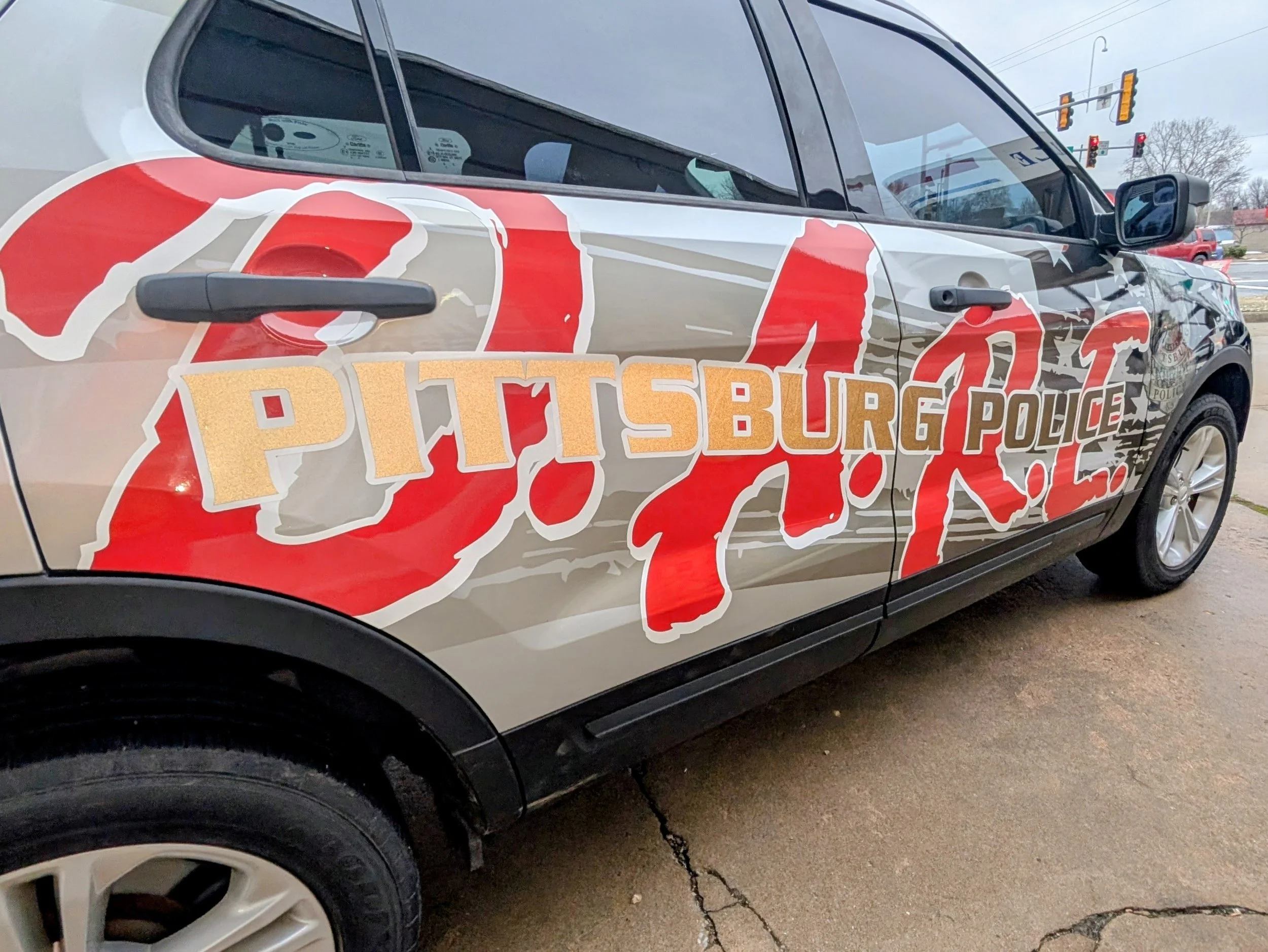 Dare police car side