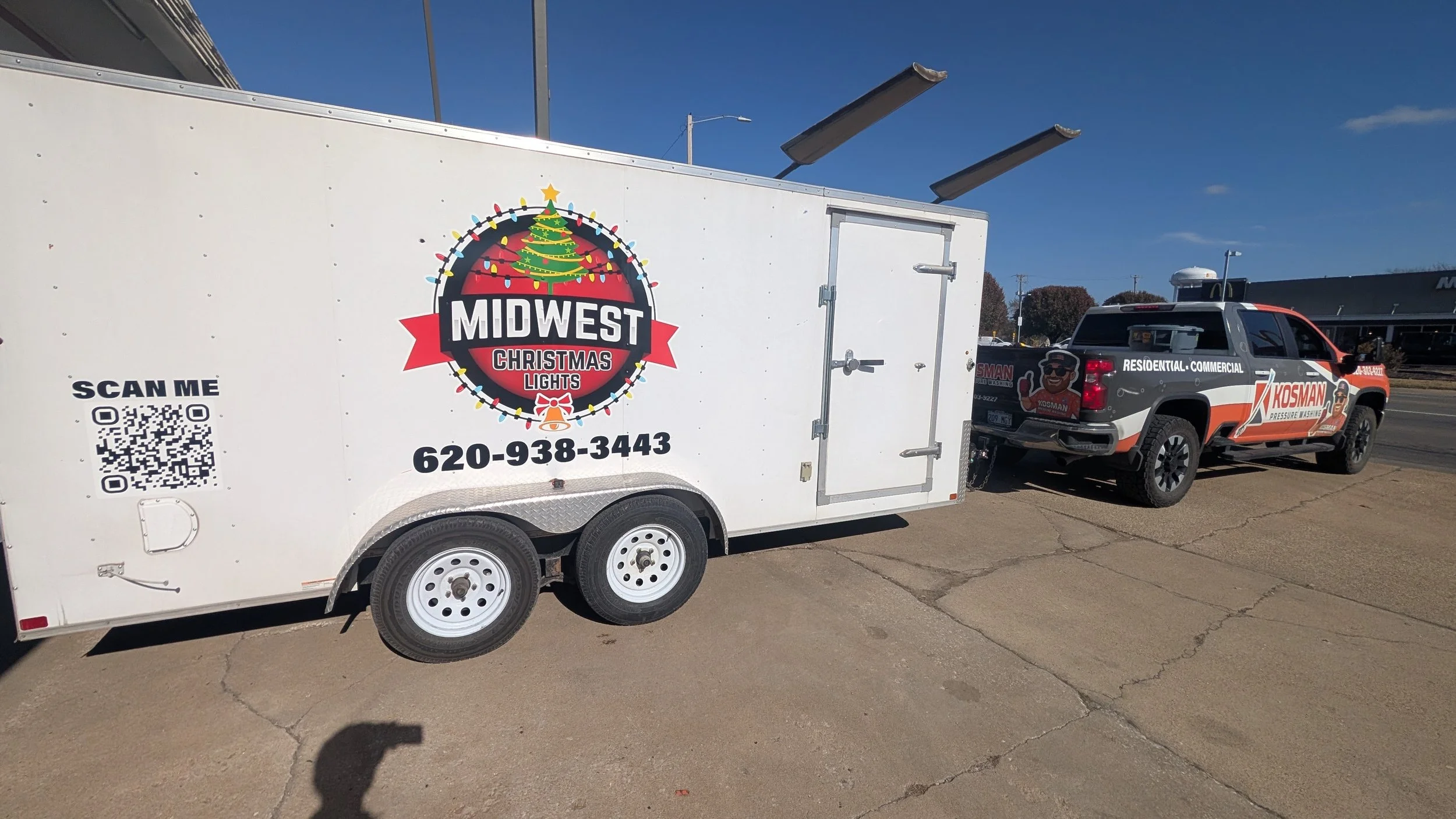 Midwest Christmas lights trailer spot graphic