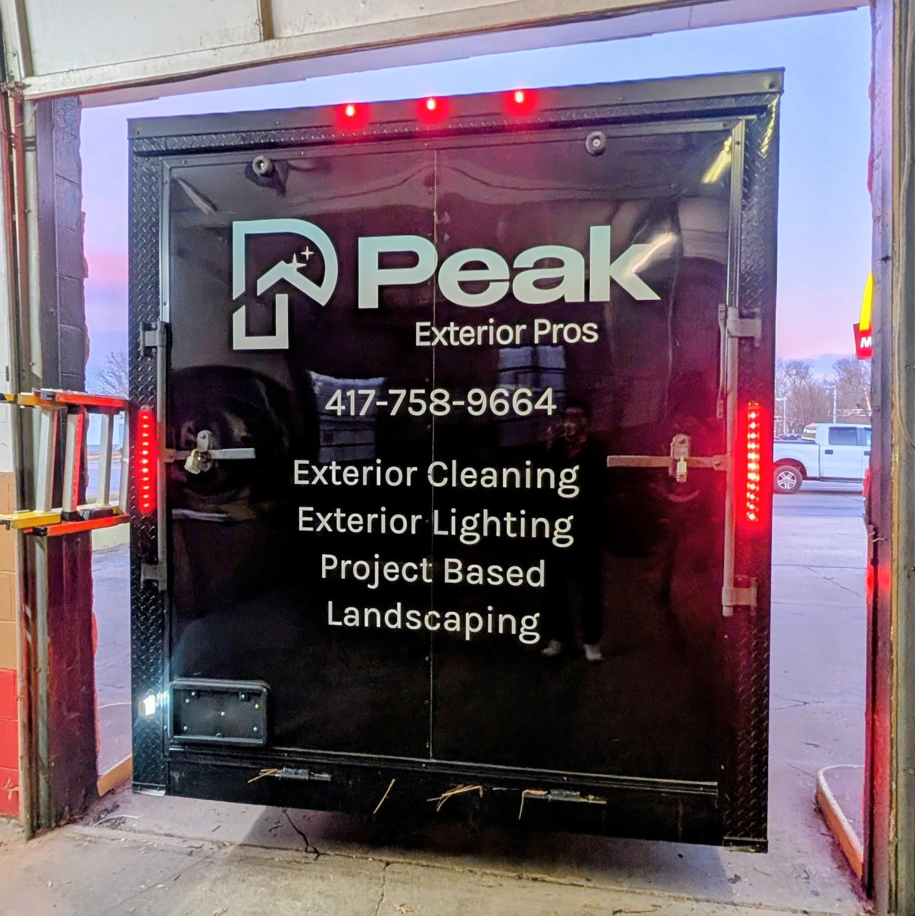 Peak trailer spot graphic back