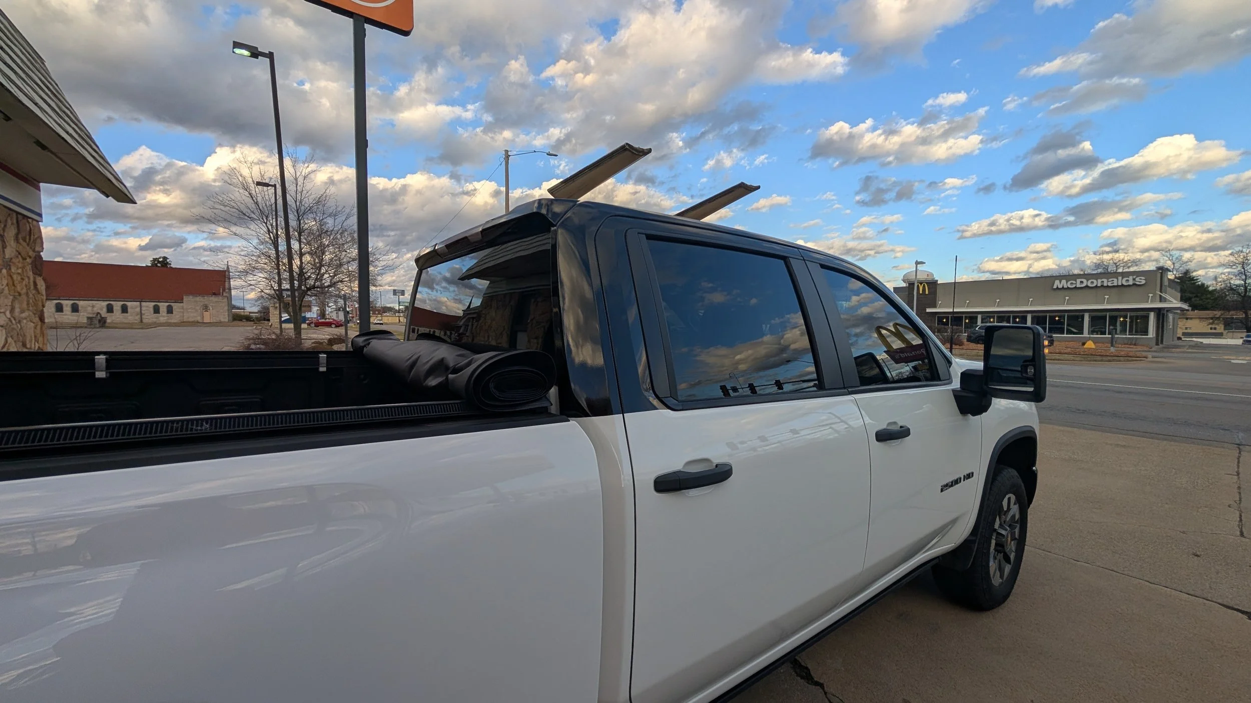 Black and white car wrap