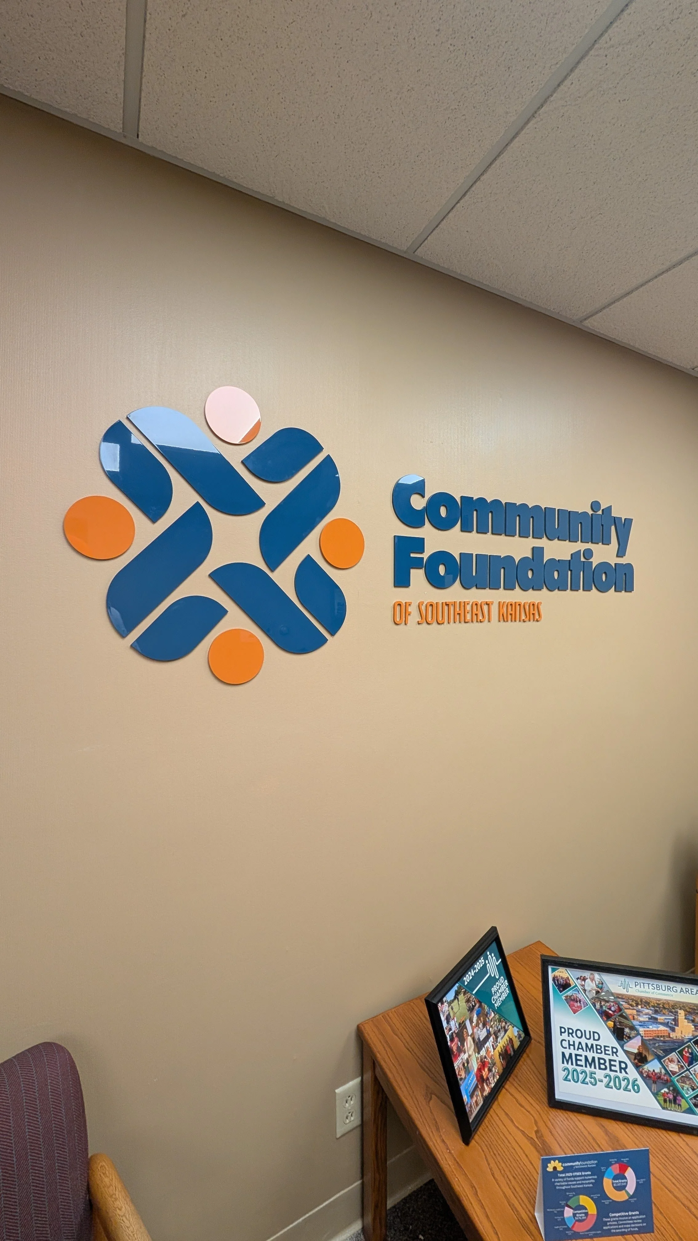 Communication Foundation sign colorful