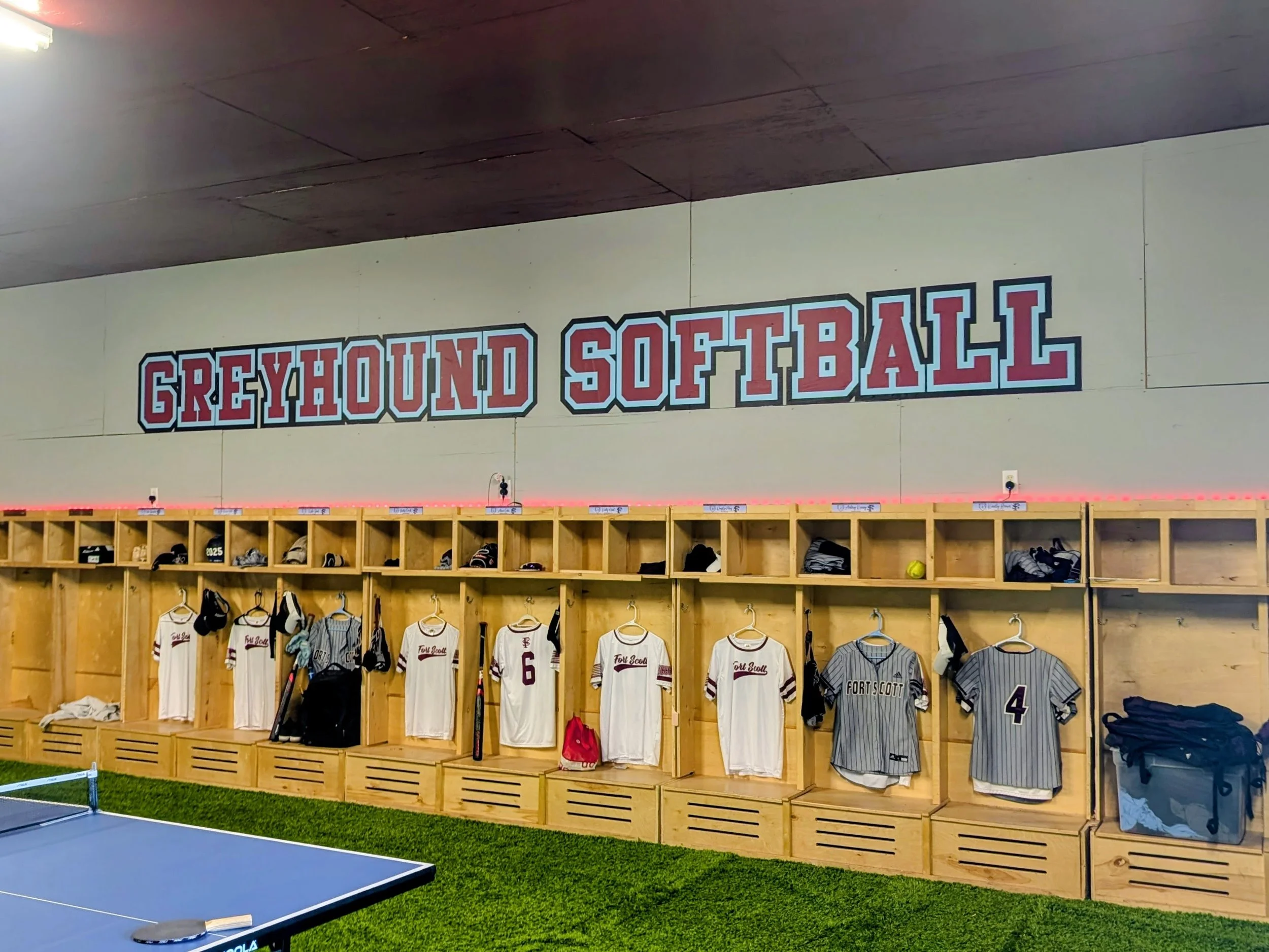 Fort Scott Softball wall graphic