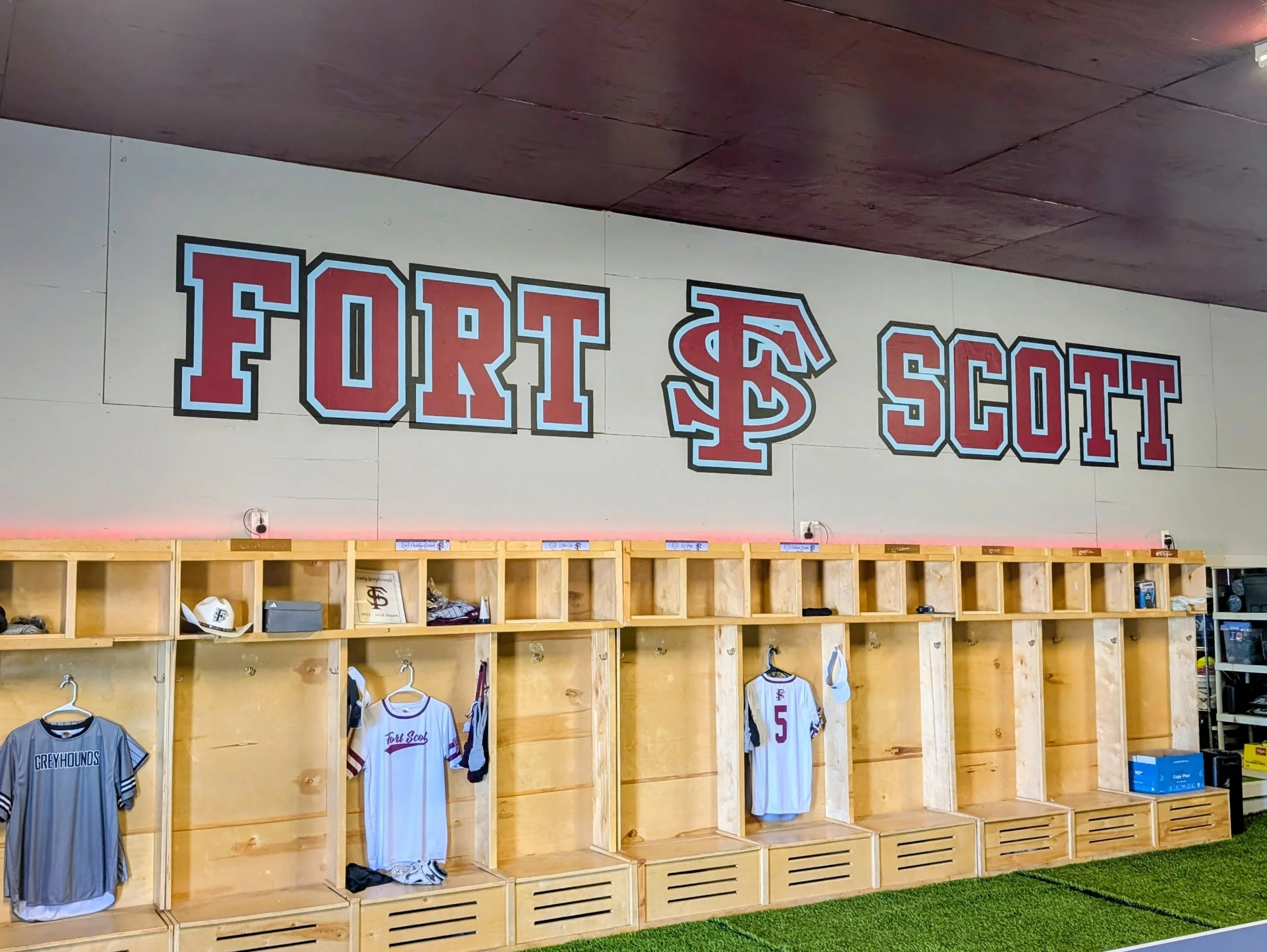 Fort Scott Softball wall graphic