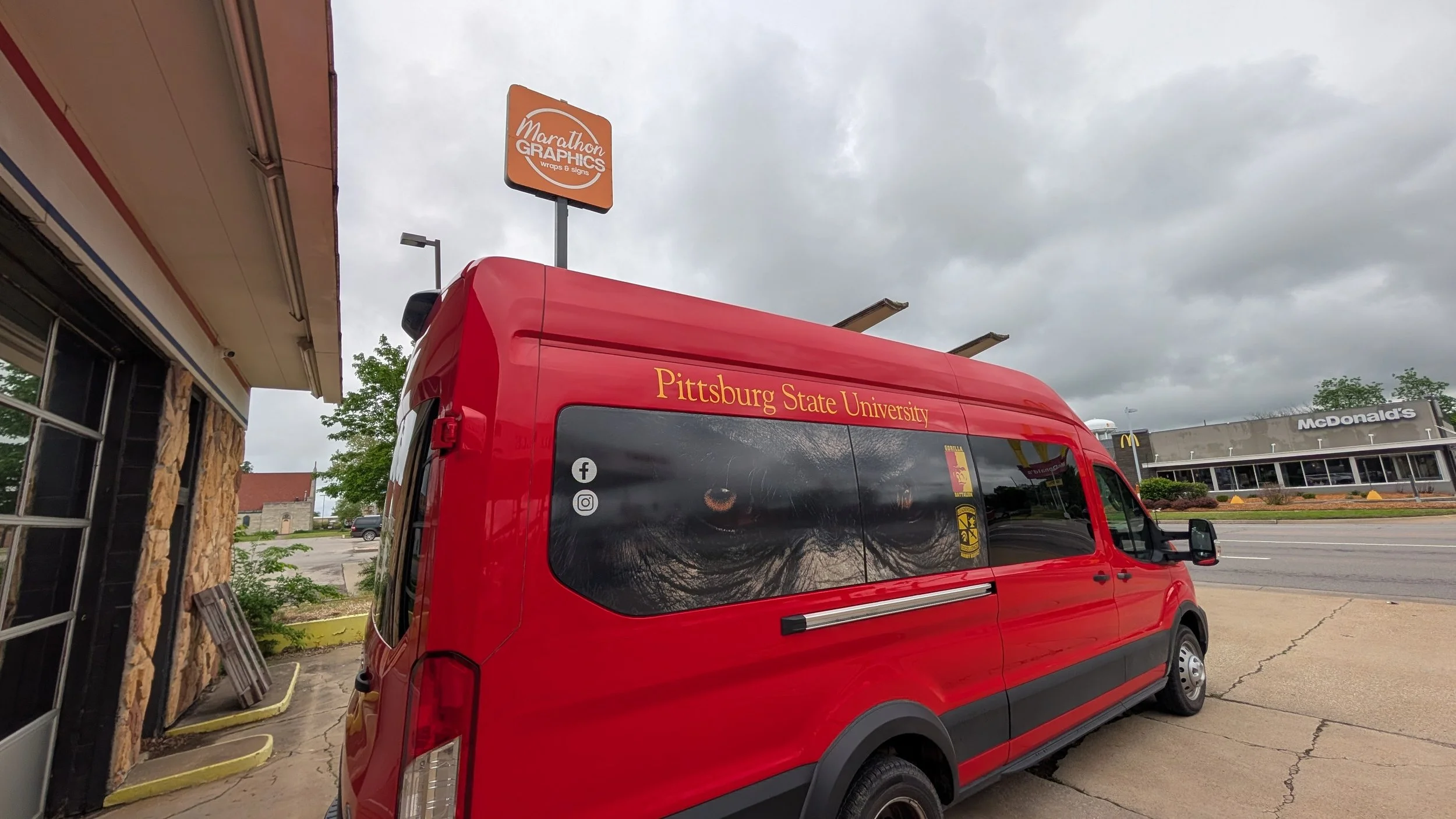 Pitt State Van ROTC spot graphics side