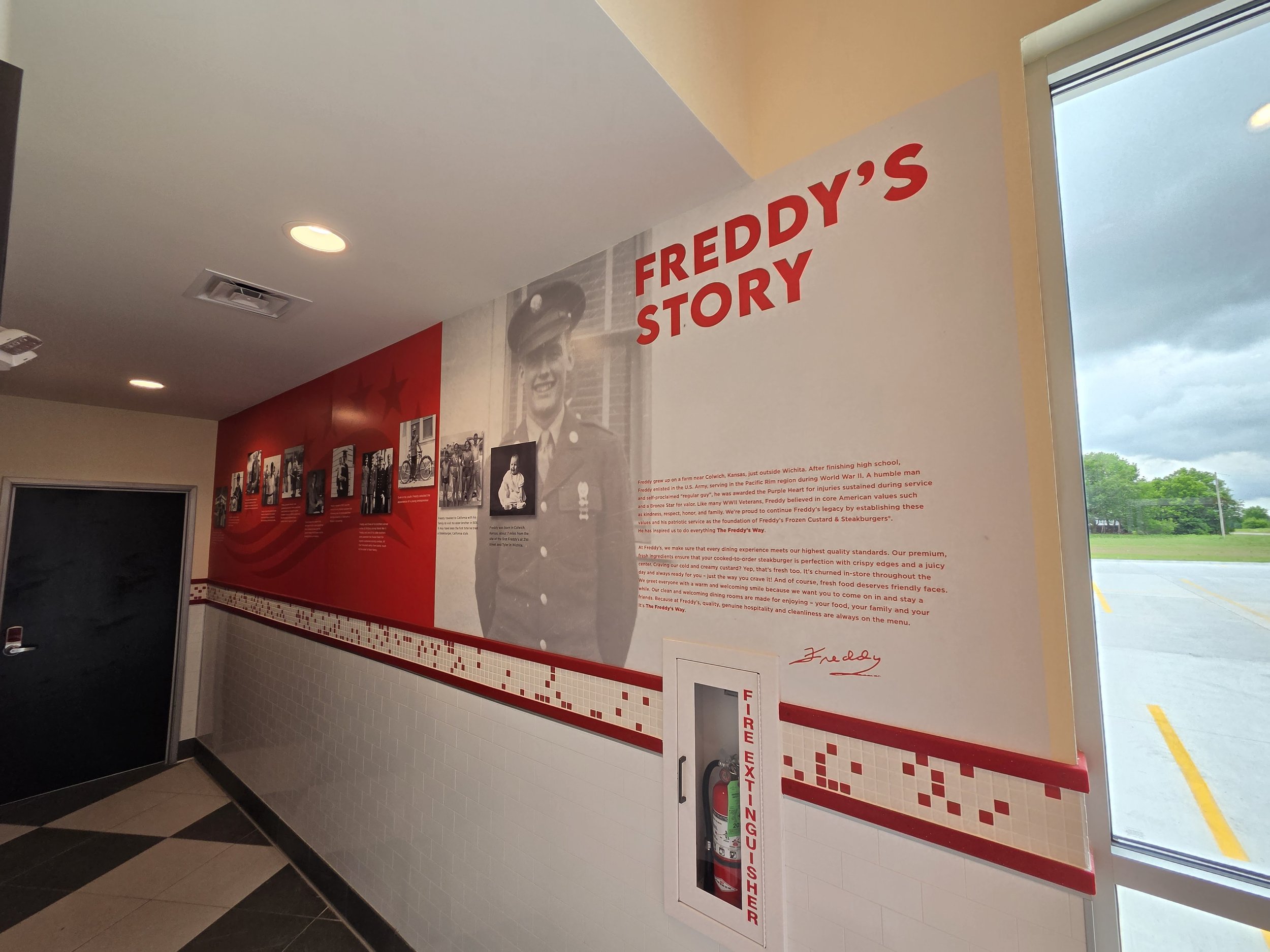 Wall wrap at Freddy's in Pittsburg, KS