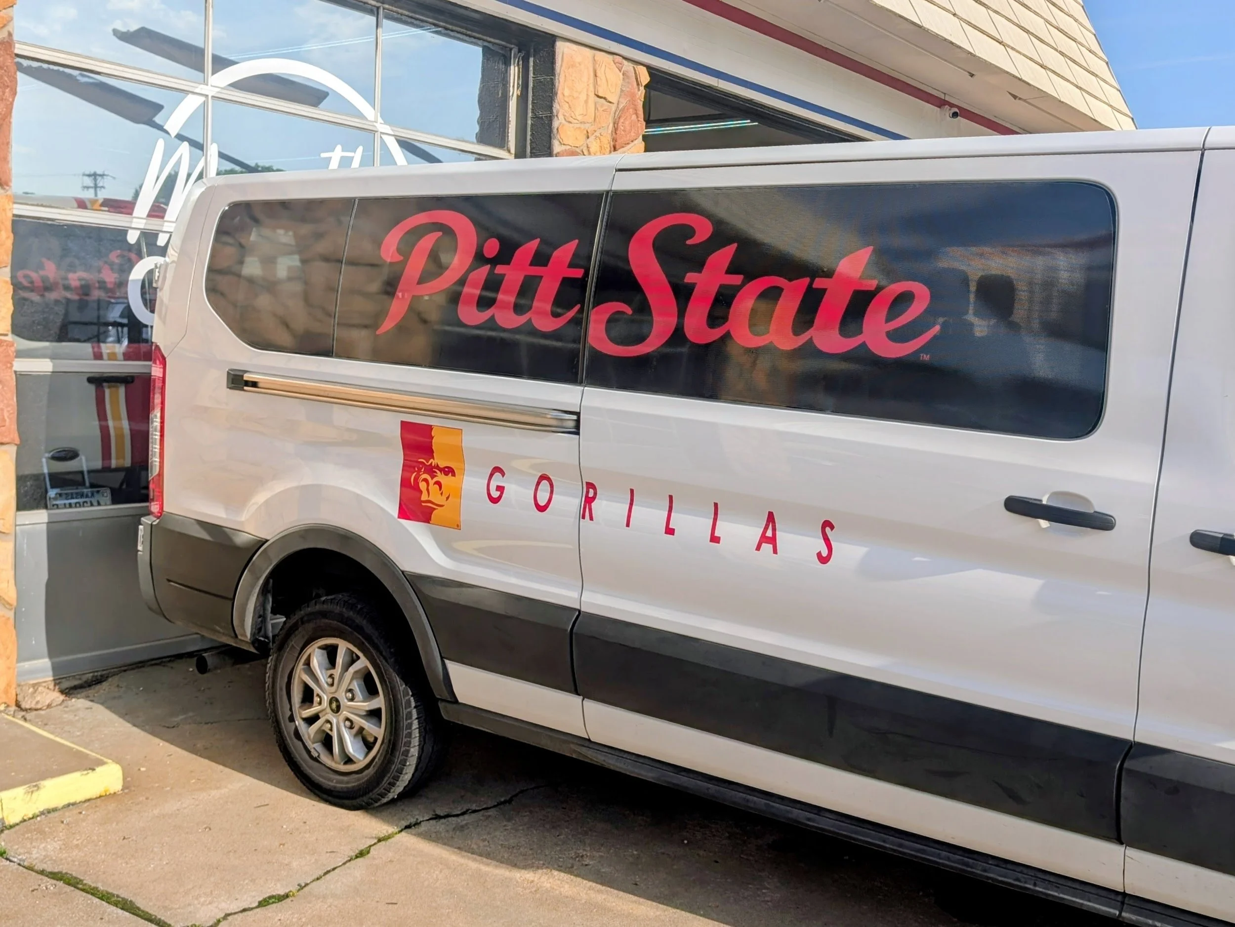 Pitt State Van spot graphics side