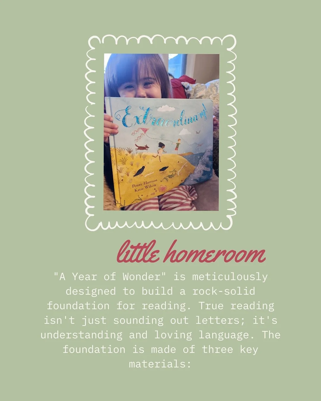 Building a reader isn&rsquo;t about drills and flashcards; it&rsquo;s about cultivating a deep understanding and a genuine love for language. 

Our &ldquo;A Year of Wonder&rdquo; curriculum is designed to build that rock-solid foundation for a lifeti