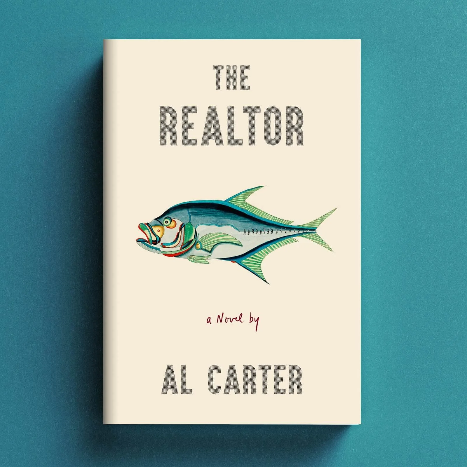 Cover for The Realtor featuring a detailed fish illustration on a cream background