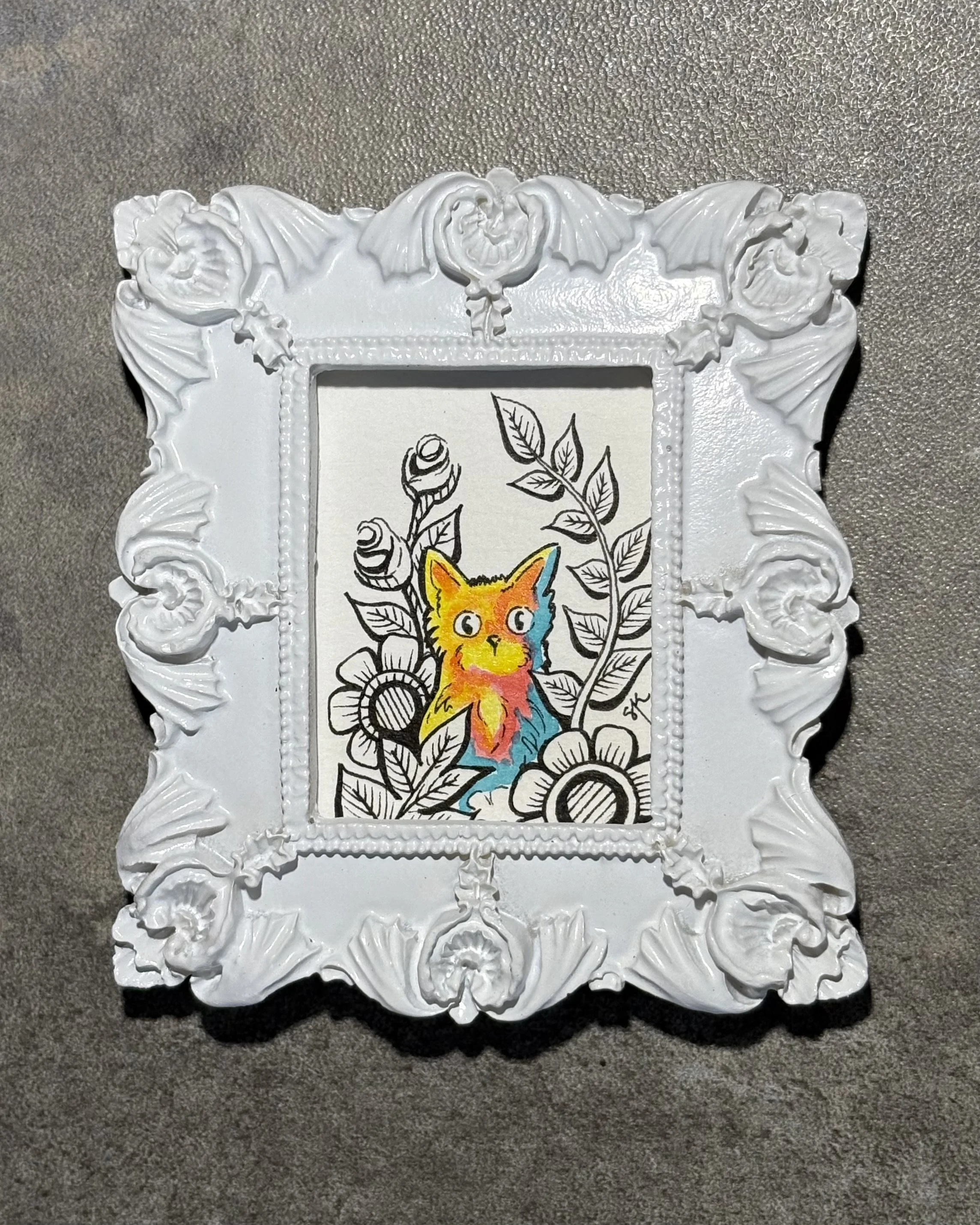 1.5"x2" approx. - India ink & Micron pen on paper