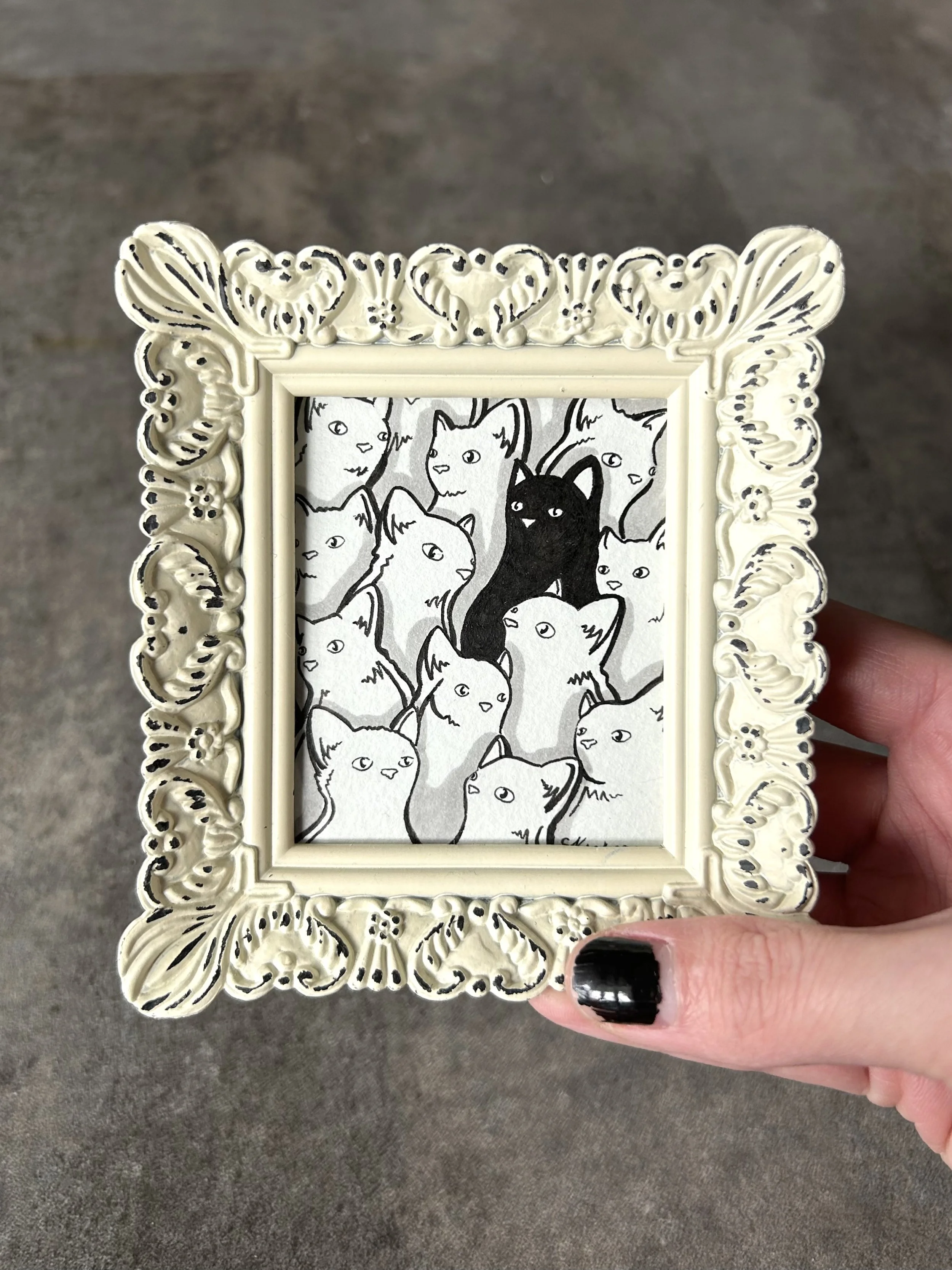 2"x3" approx. - Micron pen on paper