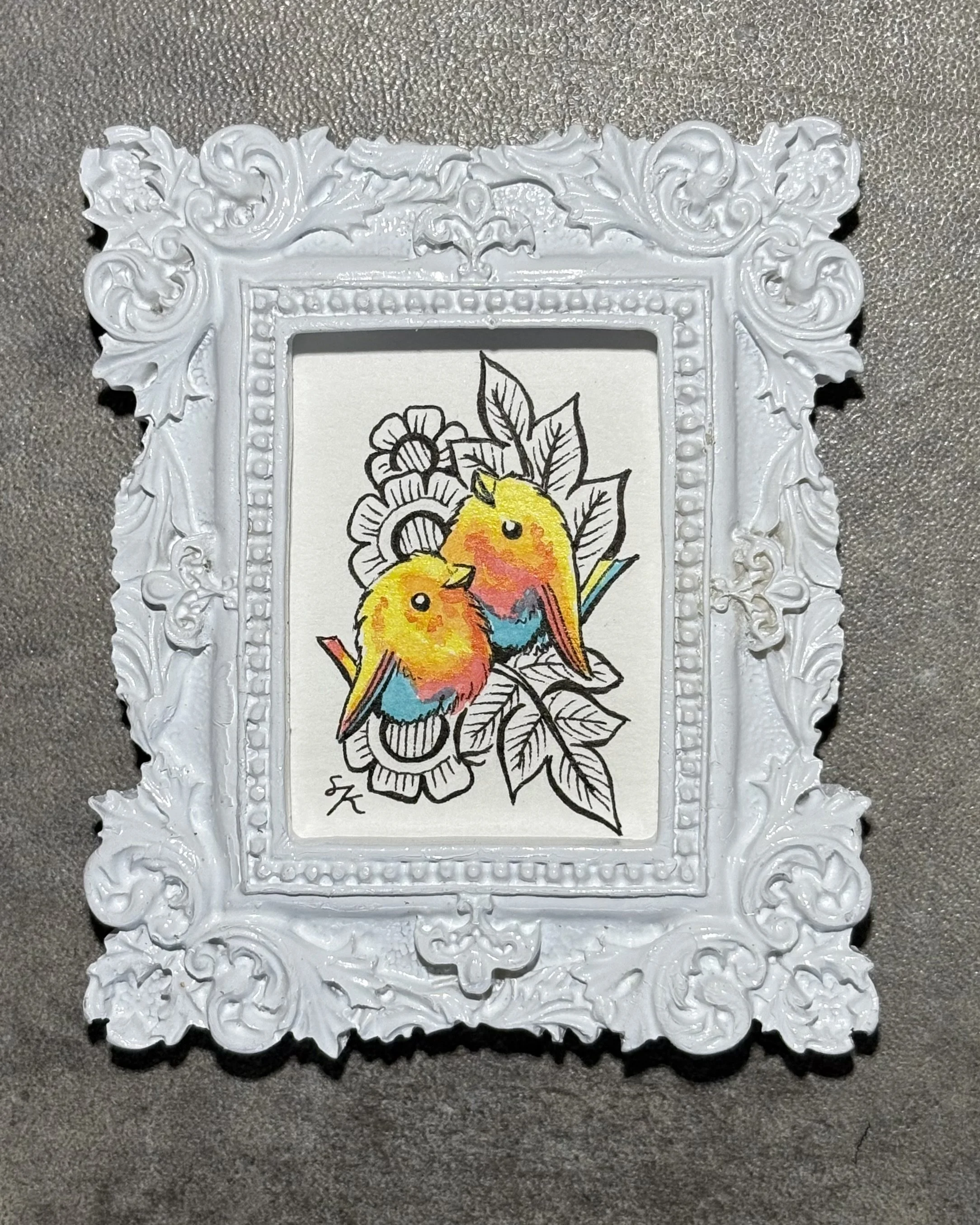 2"x3" approx. - India ink & Micron pen on paper