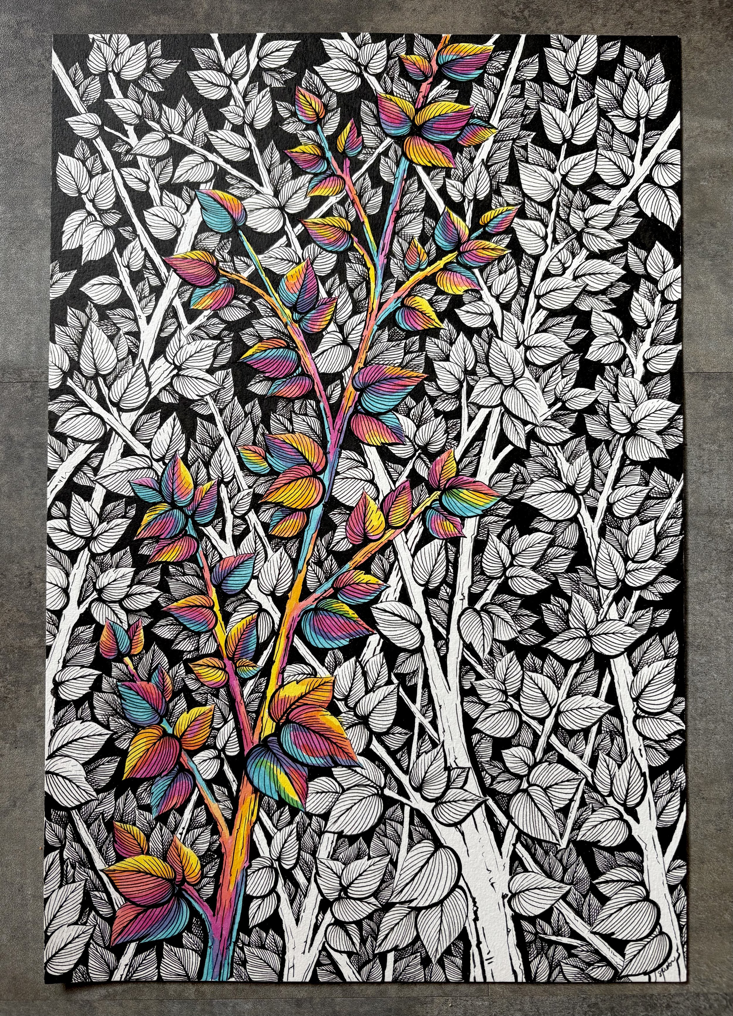 12"x18" - India ink & Micron pen on paper