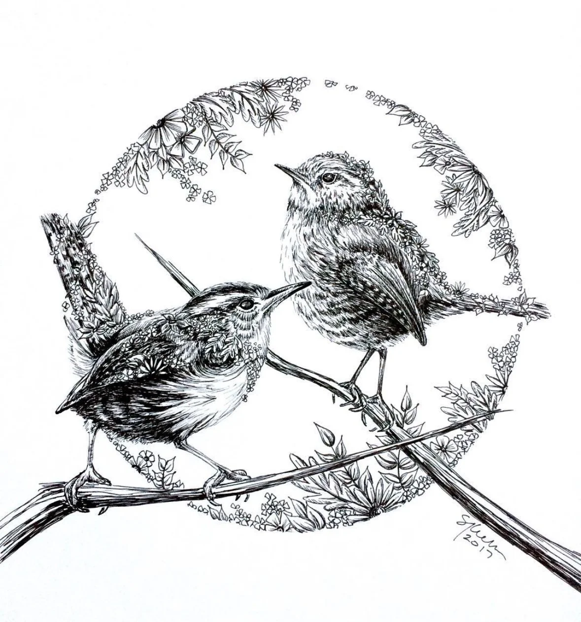 10"x10" - Micron pen on paper