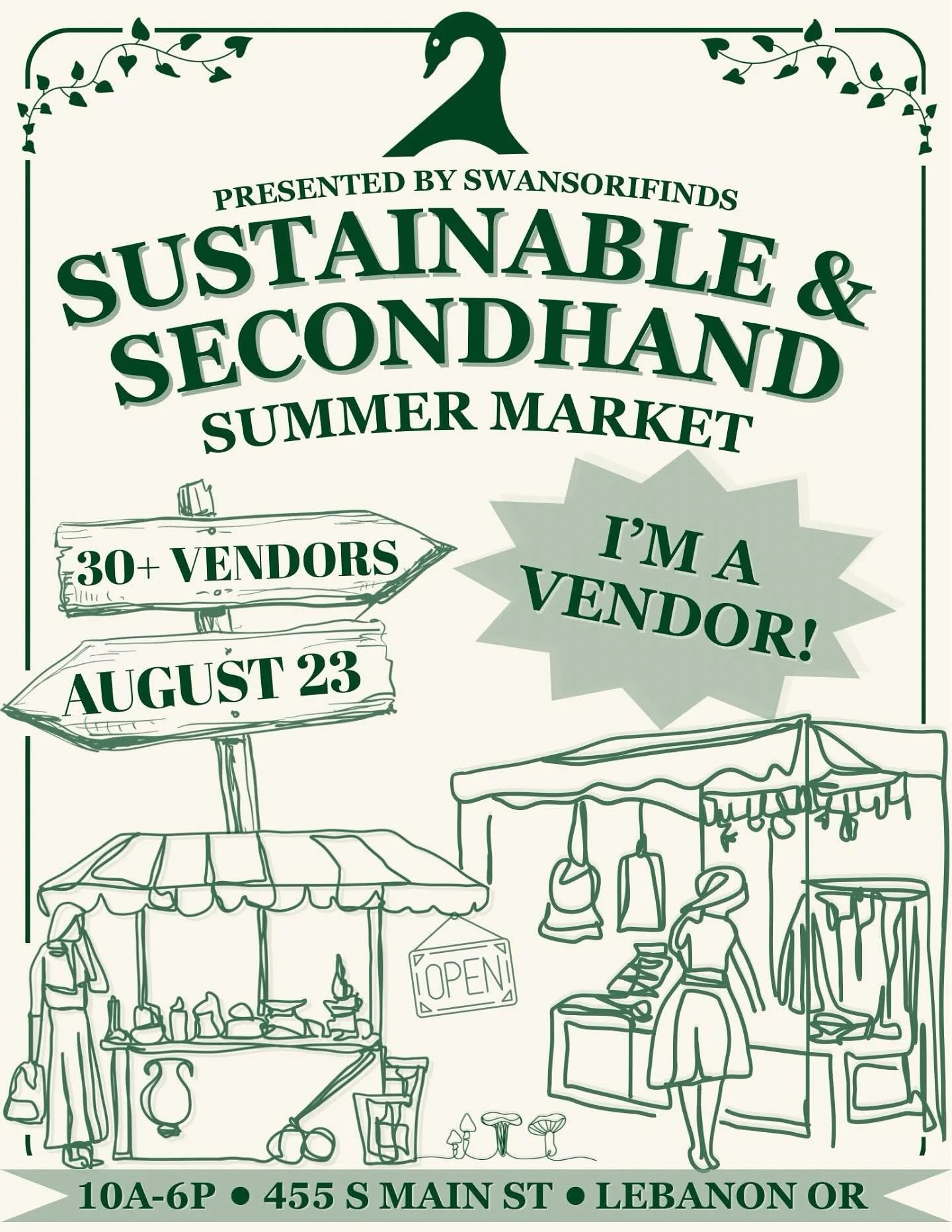 I’m so excited to be a vendor at the Swansorifinds Sustainable and Secondhand Summer Market! Come say hi and grab some irresistible macarons!π
π 455 S. Main St., Lebanon
ποΈ Saturday, August 23rd
π 10am-6pm
Can’t wait to see you ther