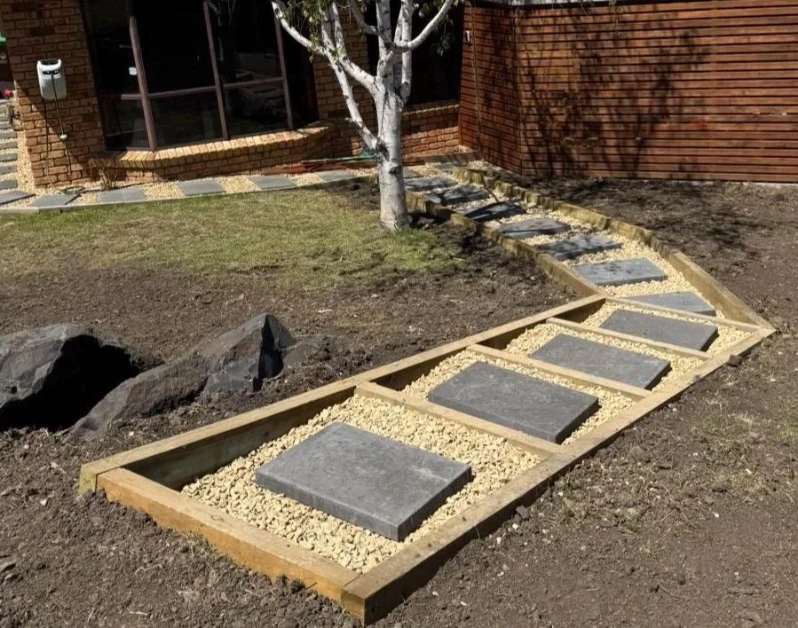 Recent work: excavated pathway