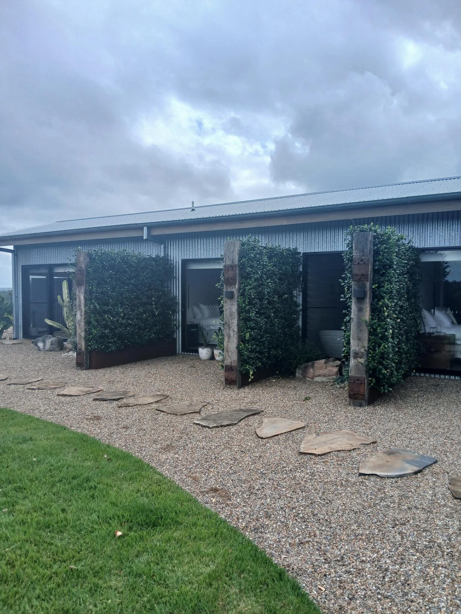 Hemp hybrid home in Byron Bay NSW featuring sustainable building design with natural materials and landscaped exterior
