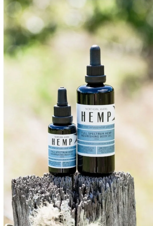 Hemp in Hemp Seed oil Full Spectrum body oil