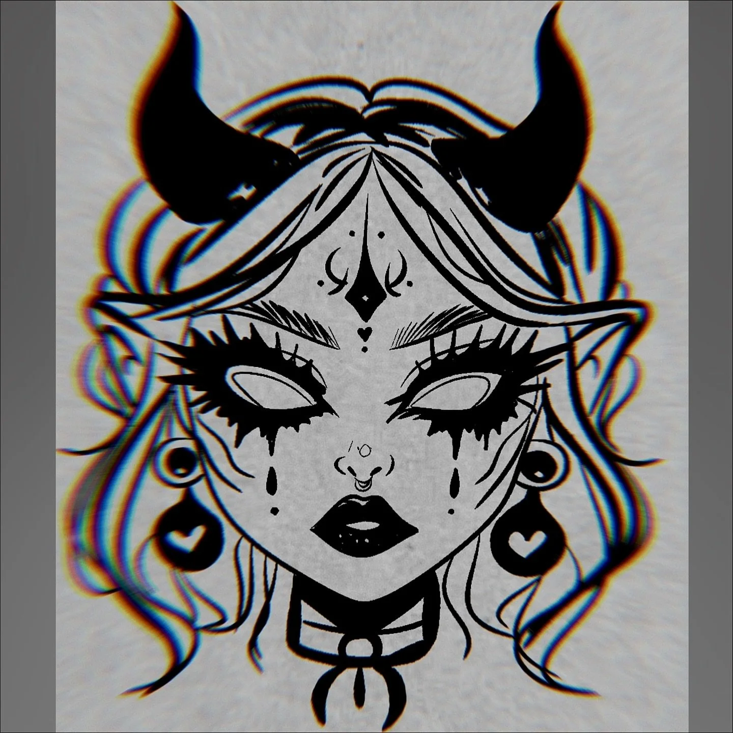 Disponible para tatuar 💕✨
Ella es una demon girl con encanto celestial, l&aacute;grimas de magia y un brillo oscuro que enamora.
Perfecta para almas dulces pero poderosas, que aman el arte m&iacute;stico y girly con un toque rebelde.
Dise&ntilde;o e