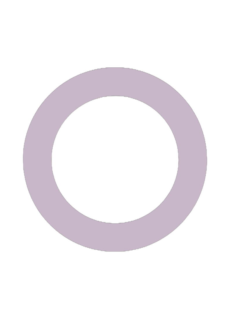 Ring in branding plum color for Very Bari Mel and Bariatric Mel