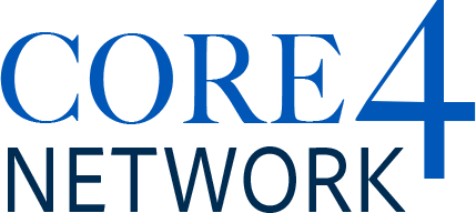 Core 4 Network logo with blue text on a white background.