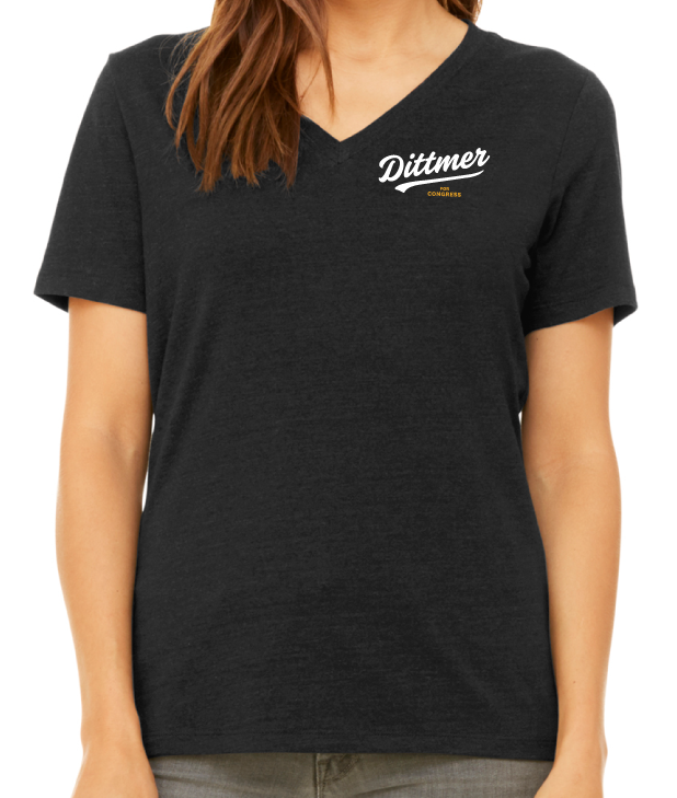 Team Dittmer Logo Women's V-Neck Tee