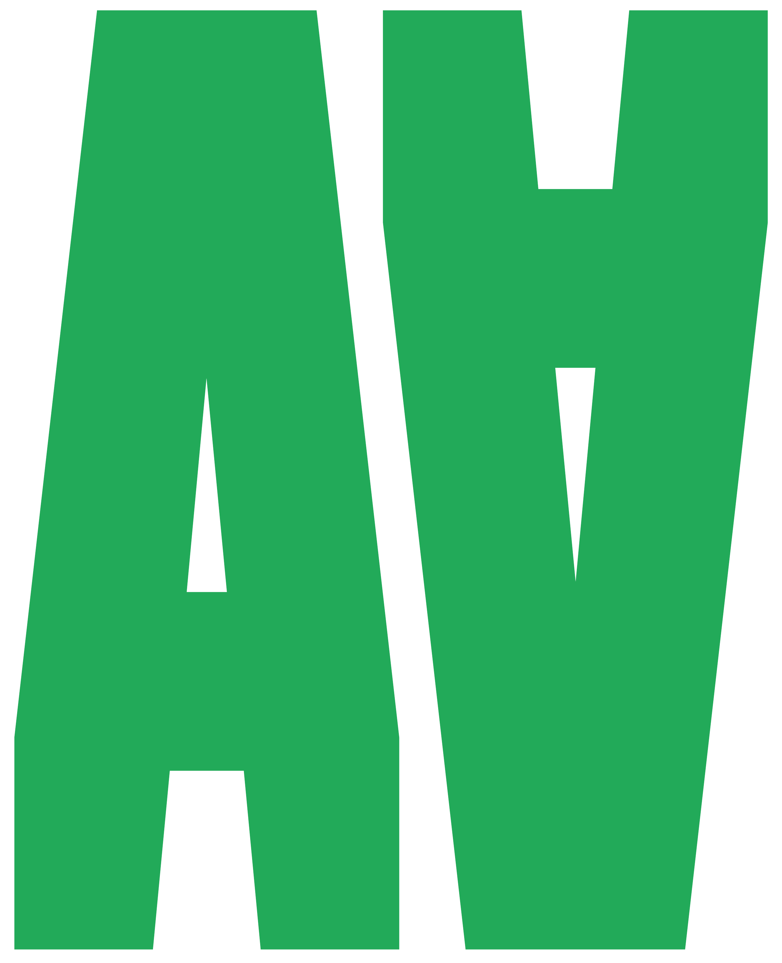 The logo of AW (American Wilderness) in large green and black letters.