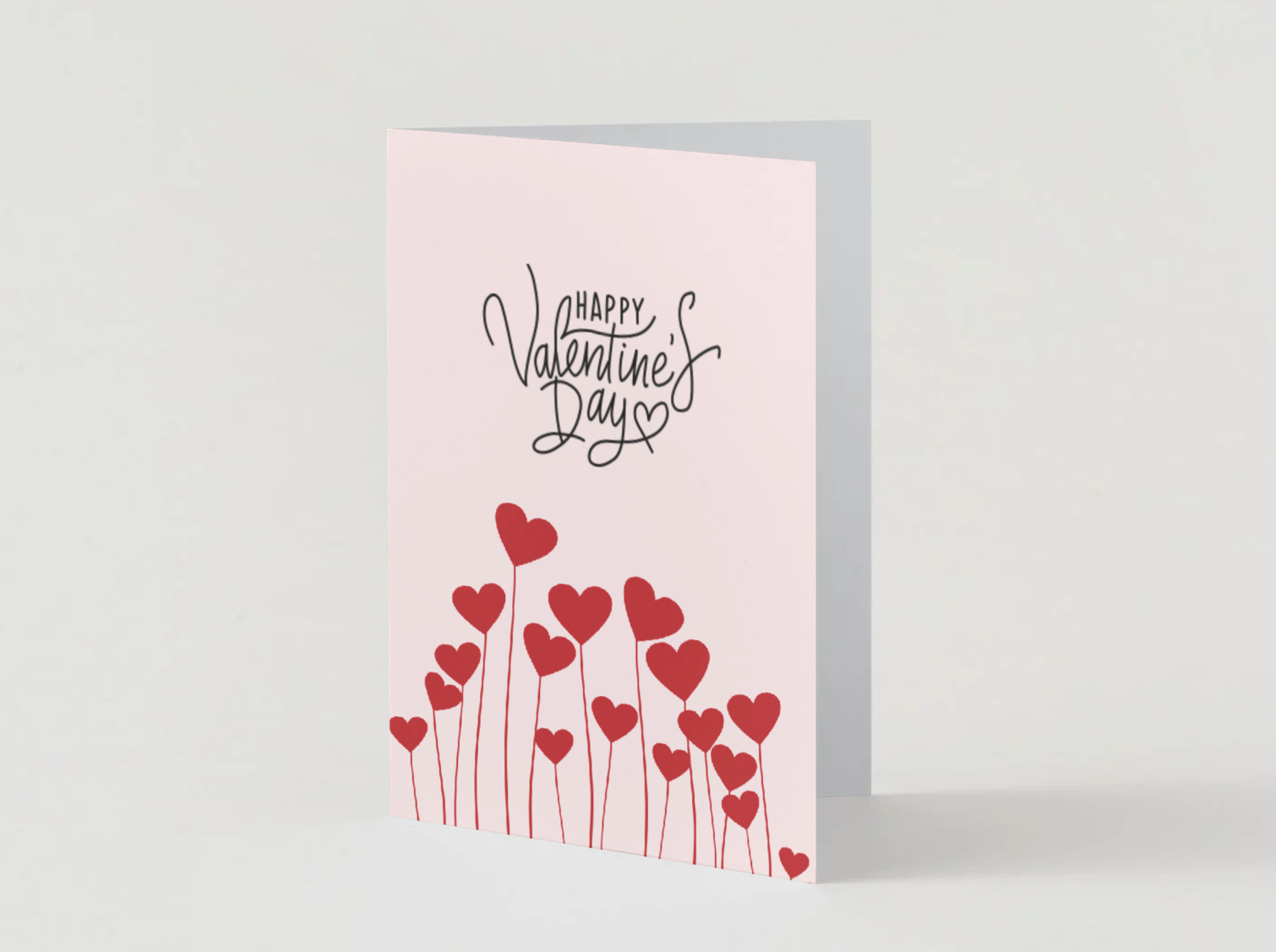 Modern Heart Valentine's Day Card Template | Canva Editable (Digital Download)