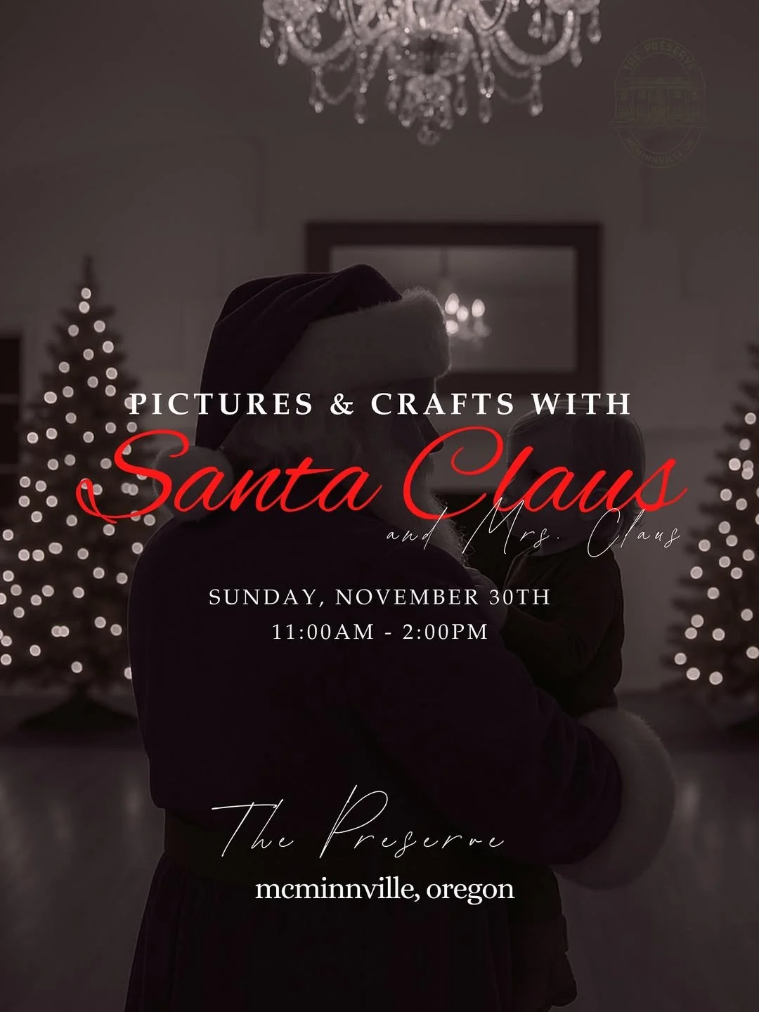 Just a little reminder &mdash; Santa&rsquo;s coming to The Preserve soon! 🎄 Join us Sunday, Nov 30 from 11 AM &ndash; 2 PM for photos, crafts, and holiday cheer.

🎟️ Tickets are limited &mdash; grab yours through the link in our bio!
🎁 Bring a new