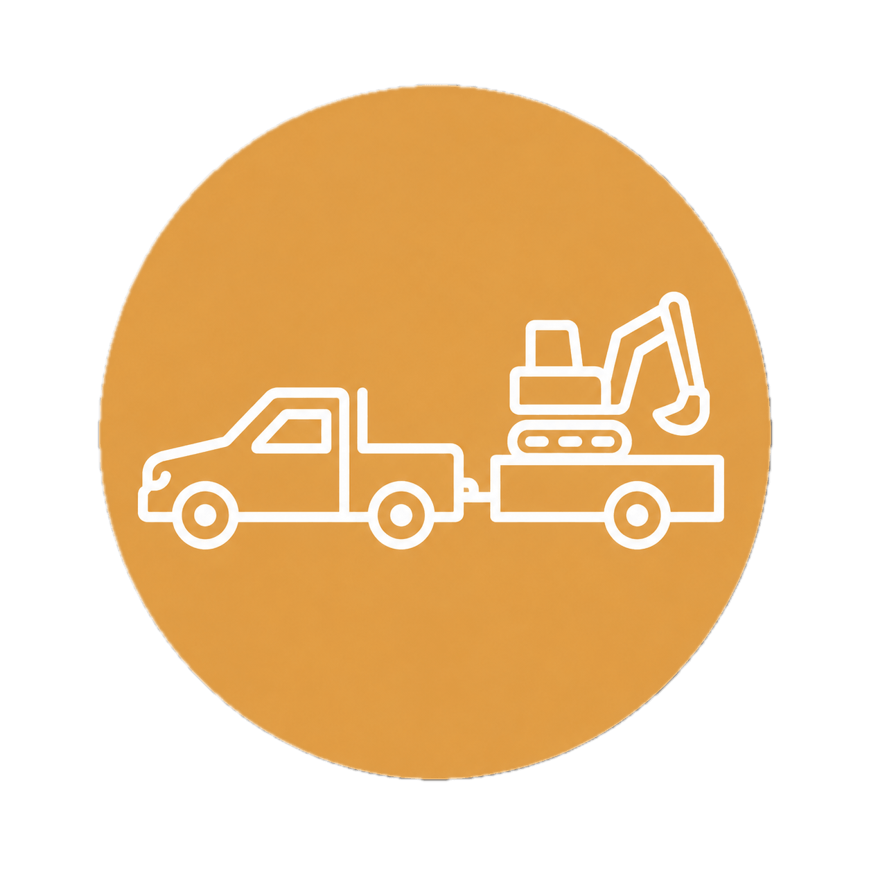 Icon representing business equipment and vehicle finance.