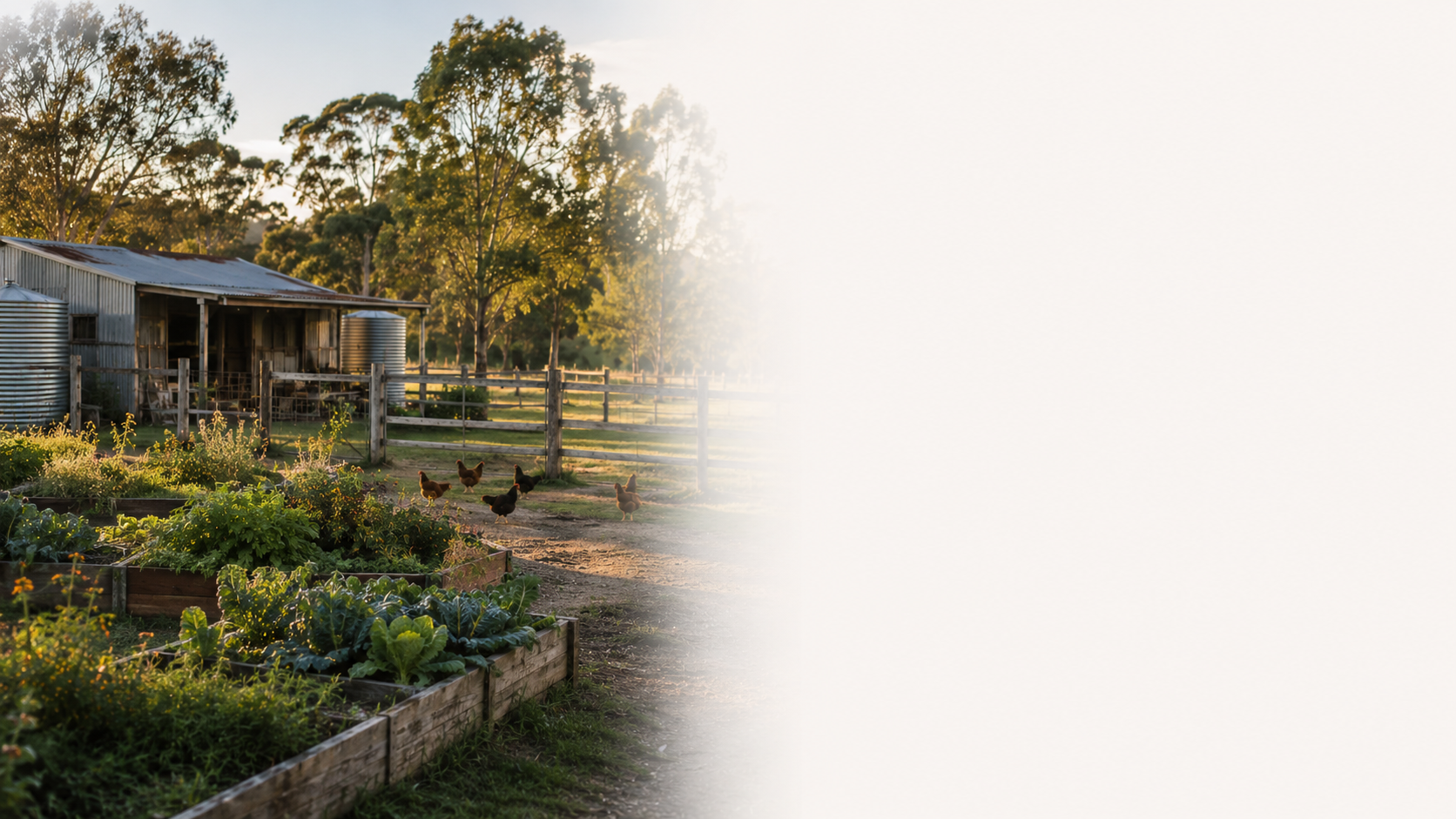 Hobby farm and lifestyle property representing rural property loan options.
