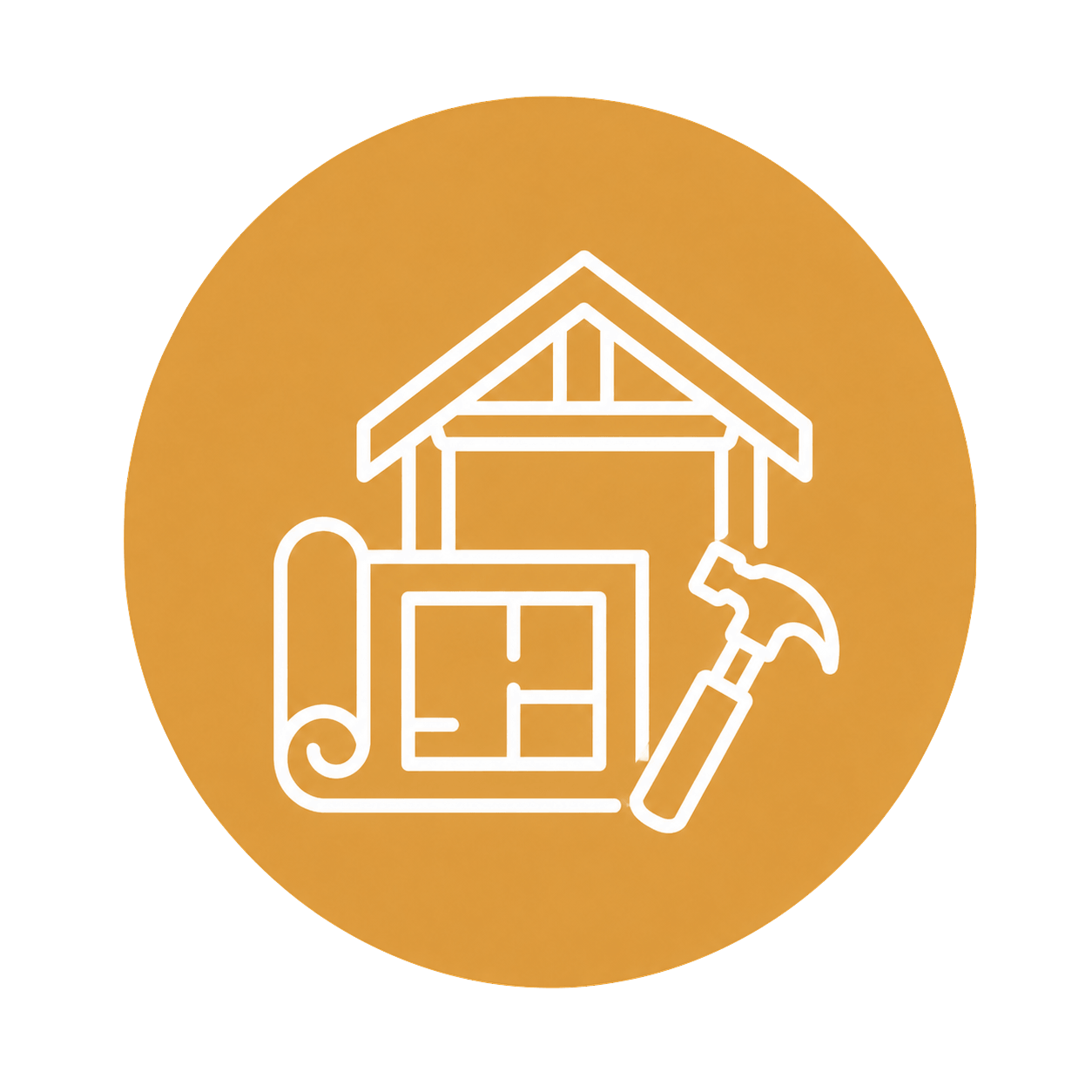 Icon representing rural land and construction finance options.