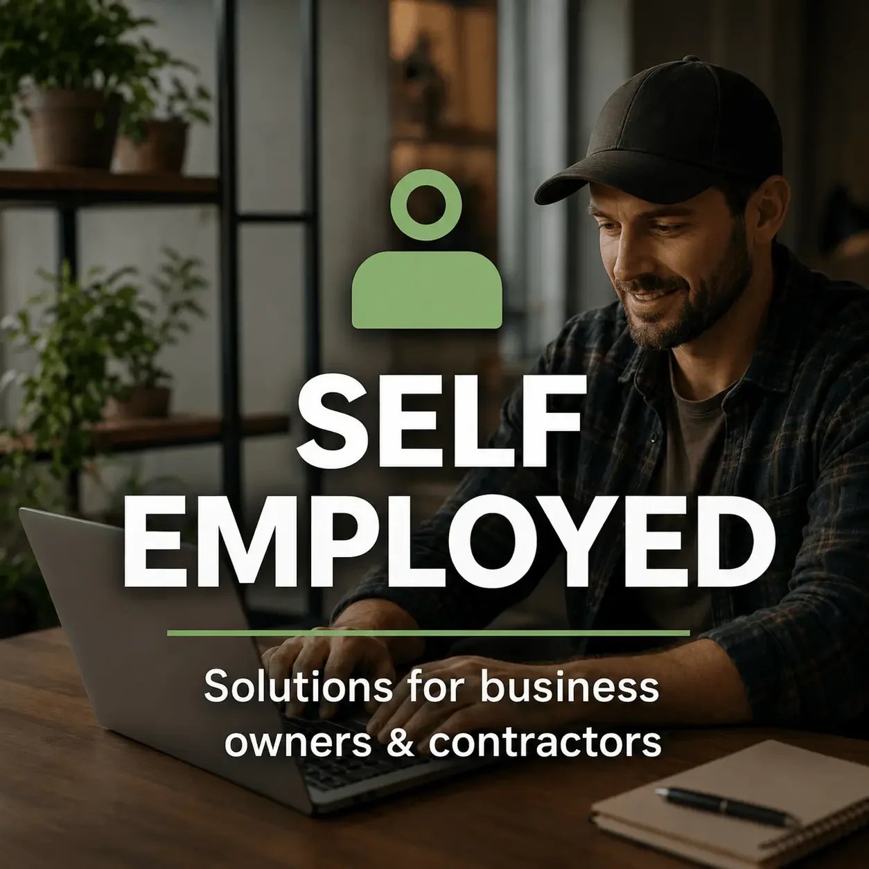 Self-employed business owner reviewing paperwork, representing home loan support for self-employed clients, sole traders and contractors.